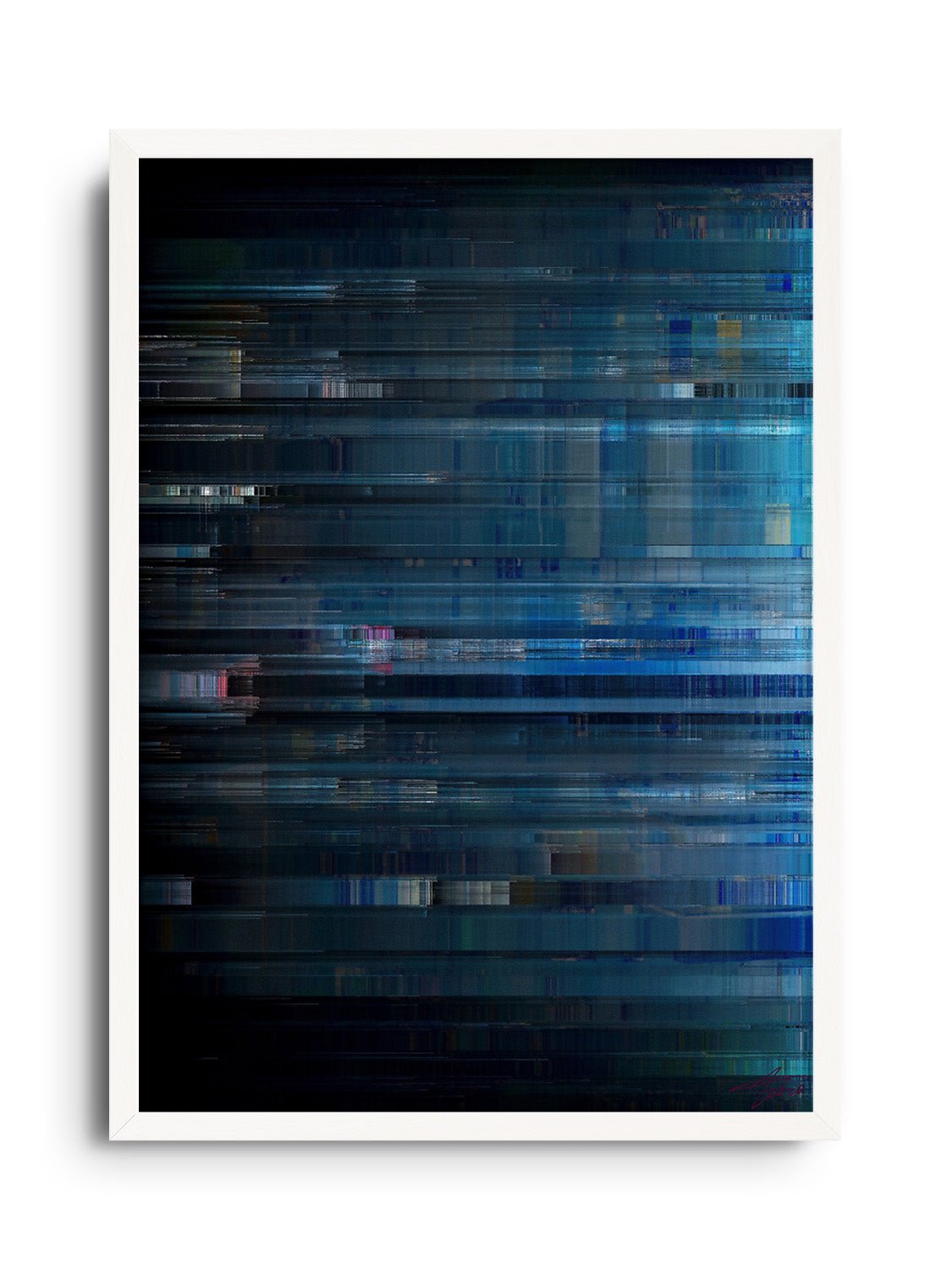 Glitch 20.1123 - The City at Night 02 - Aaron Borchardt - East Side Studio - Art Prints