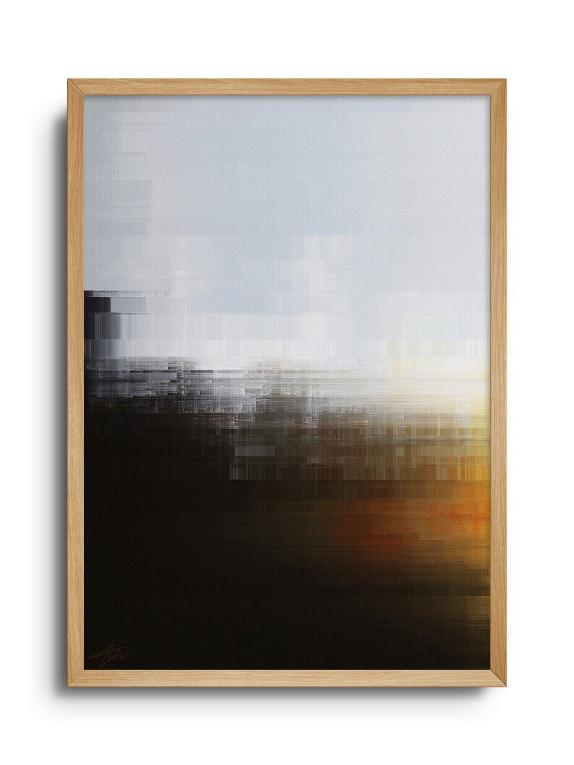 Glitch 21.1019 - Inferno 02 - Aaron Borchardt - East Side Studio - Art Prints