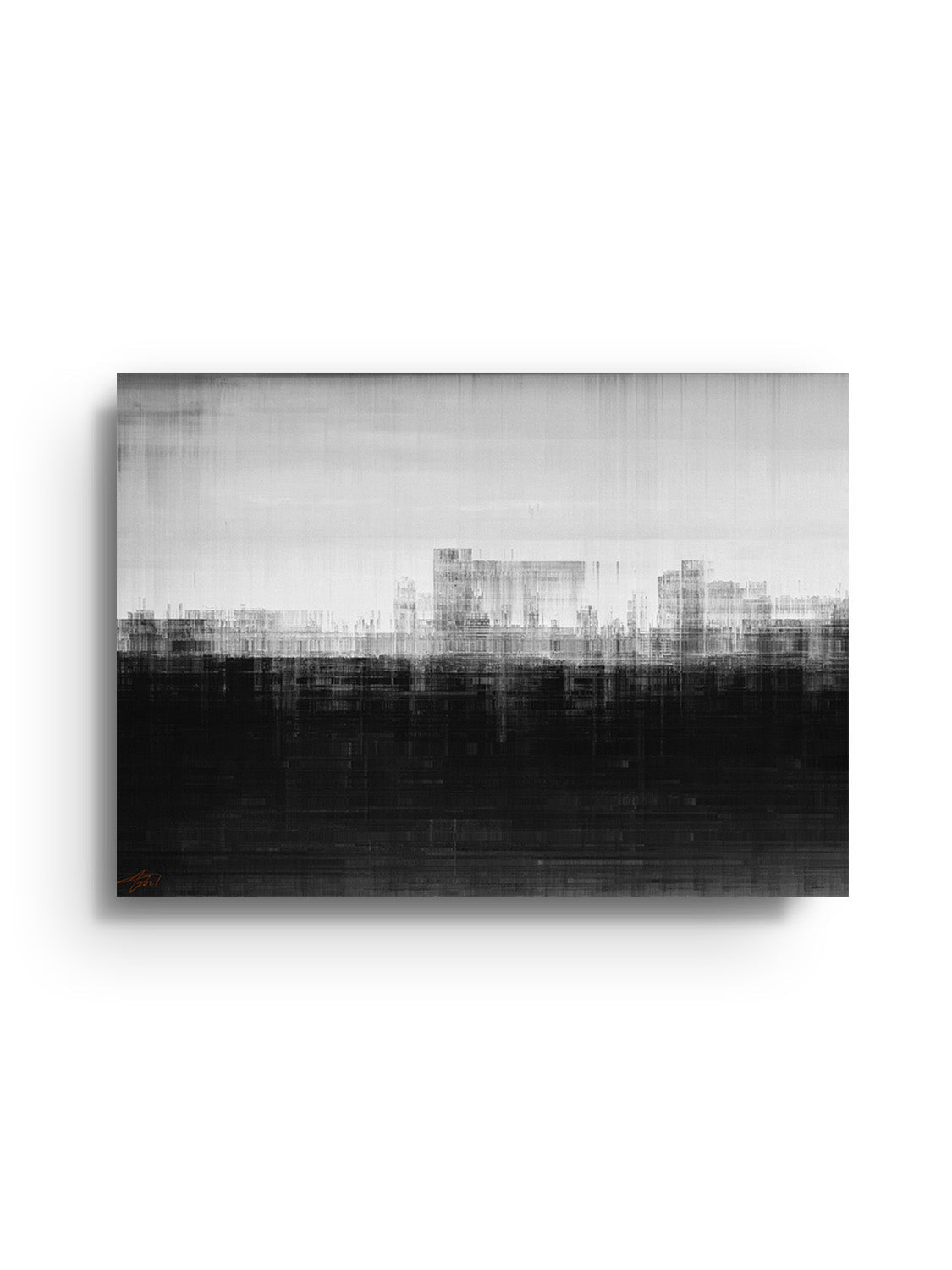 Glitch 21.1019 - Skyline 01 - Aaron Borchardt - East Side Studio - Art Prints