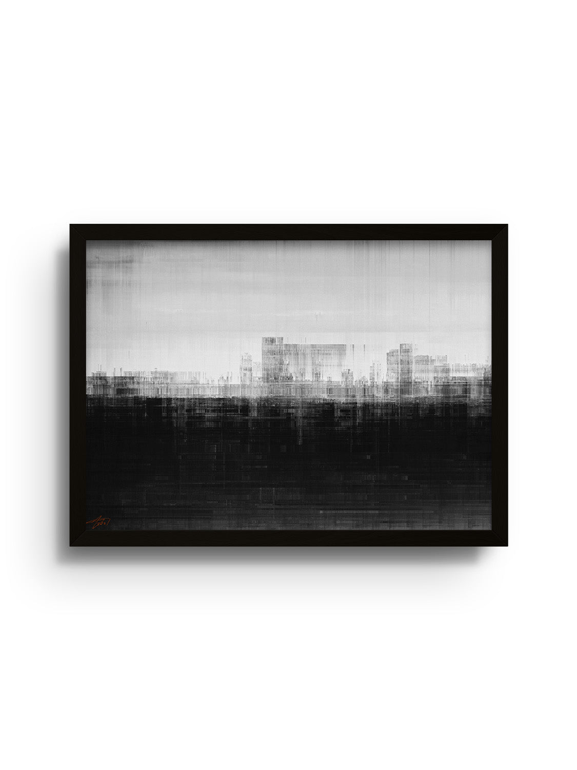 Glitch 21.1019 - Skyline 01 - Aaron Borchardt - East Side Studio - Art Prints