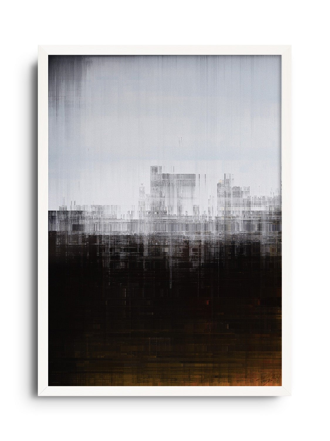 Glitch 21.1019 - Skyline 02 - Aaron Borchardt - East Side Studio - Art Prints