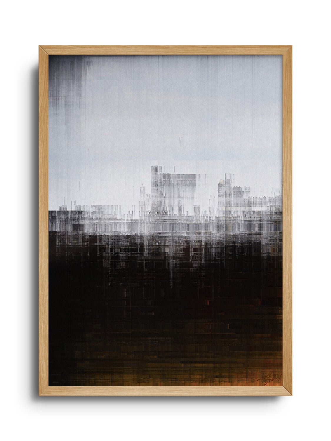 Glitch 21.1019 - Skyline 02 - Aaron Borchardt - East Side Studio - Art Prints