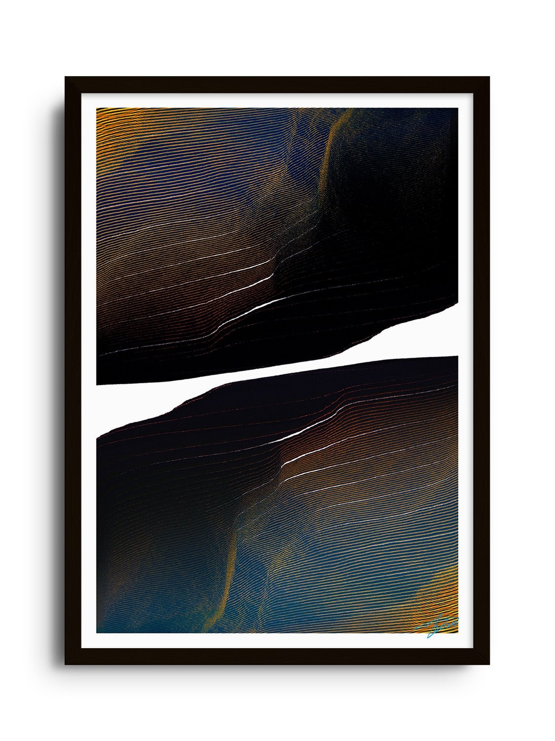 Glitch 24.1013 - Contours 02.2 - Aaron Borchardt - East Side Studio - Art Prints