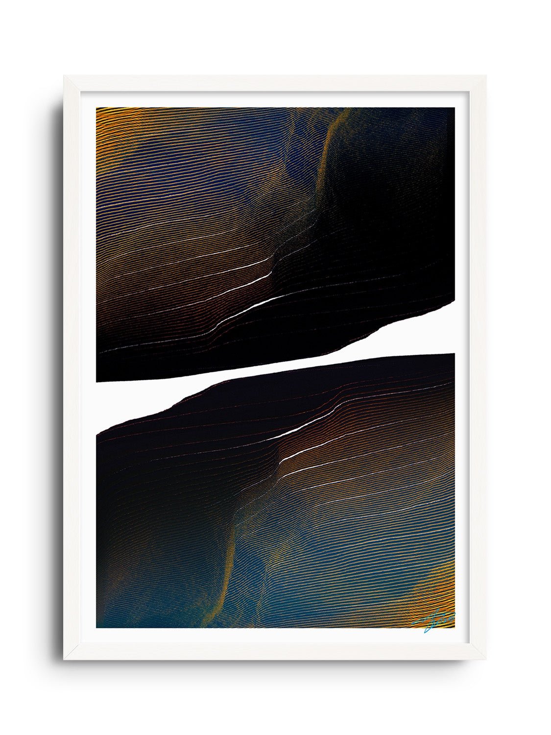 Glitch 24.1013 - Contours 02.2 - Aaron Borchardt - East Side Studio - Art Prints