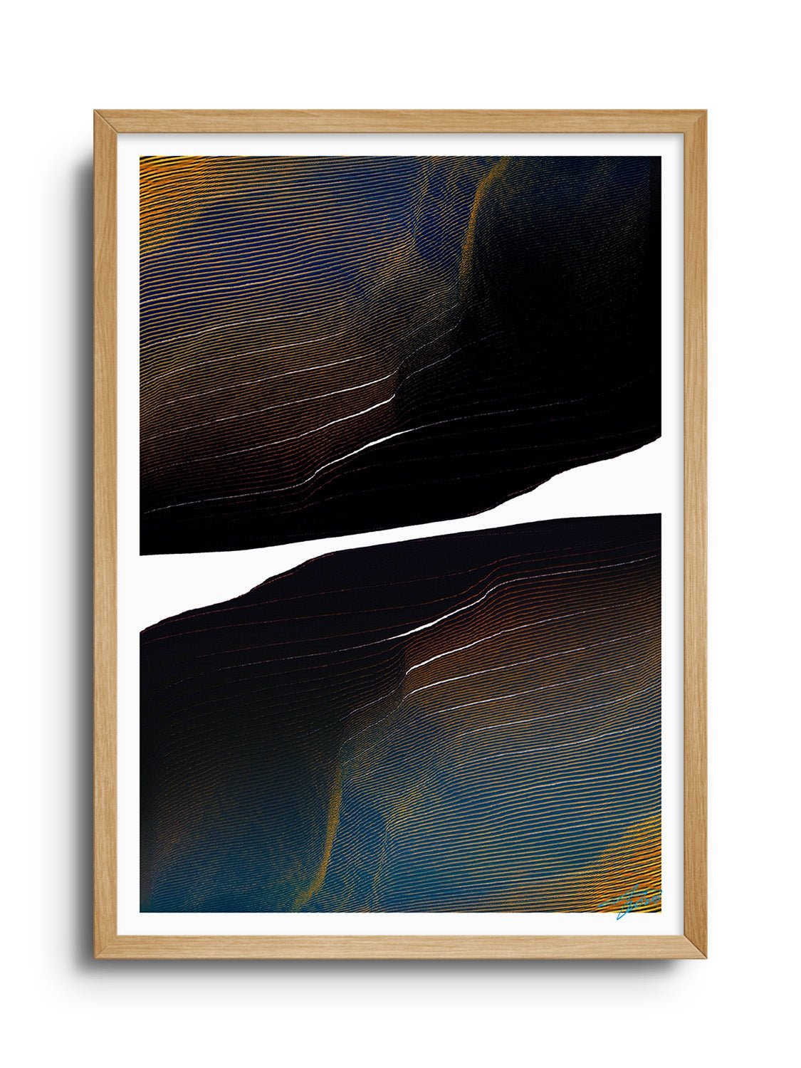 Glitch 24.1013 - Contours 02.2 - Aaron Borchardt - East Side Studio - Art Prints