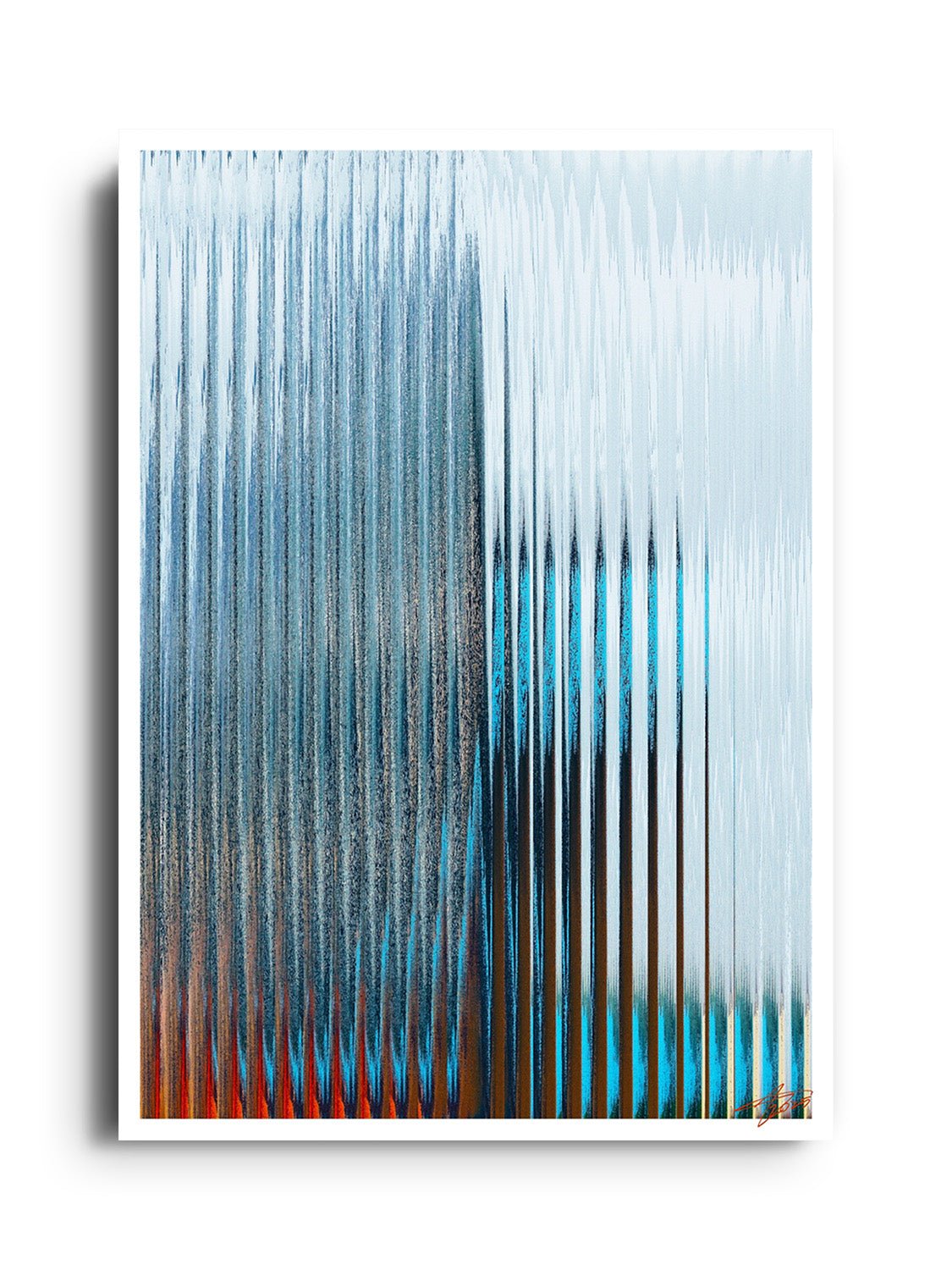 Glitch 24.1028 - Ripples - Aaron Borchardt - East Side Studio - Art Prints