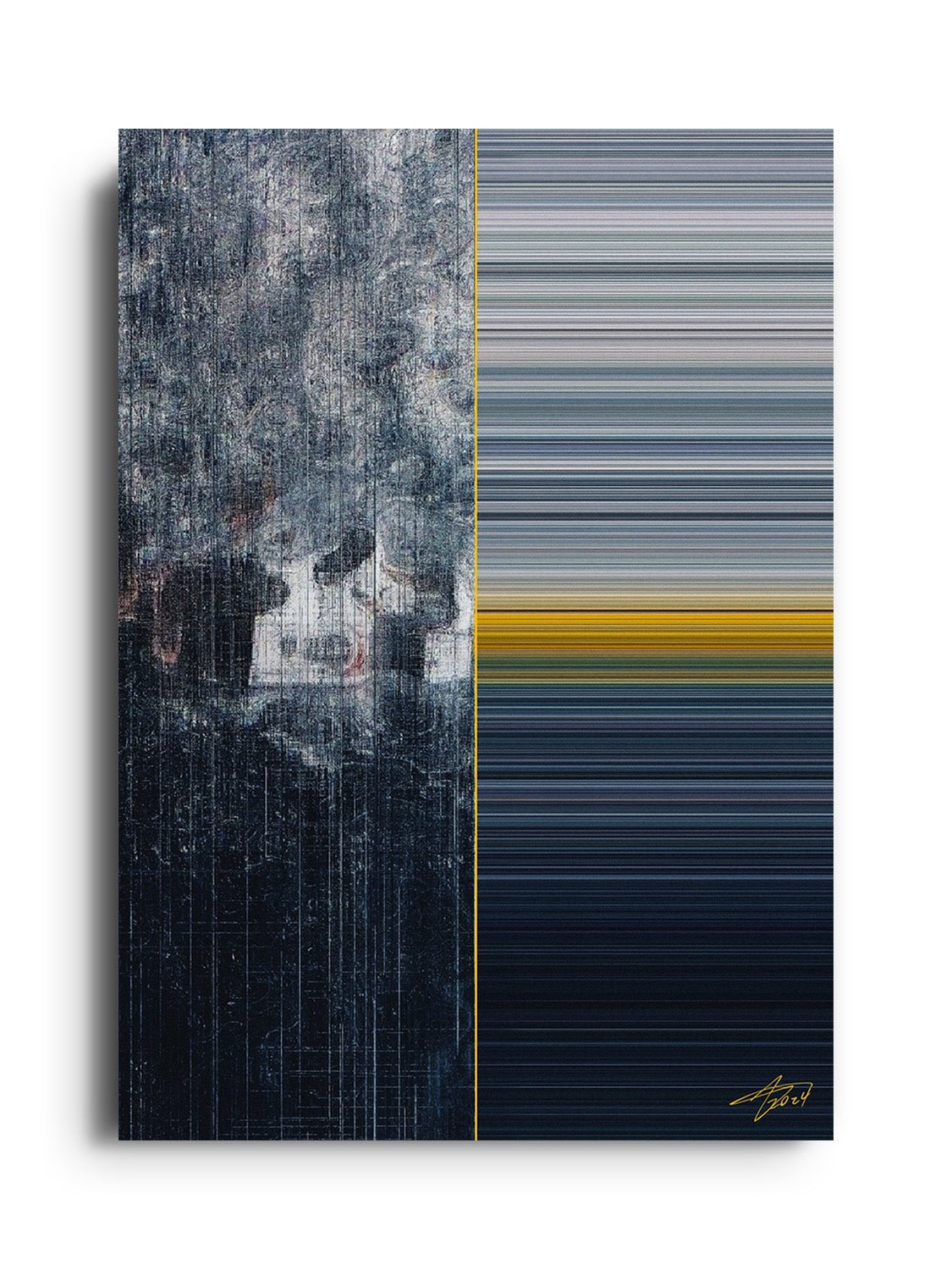 Glitch 24.1231 - Wake 01 - Aaron Borchardt - East Side Studio - Art Prints