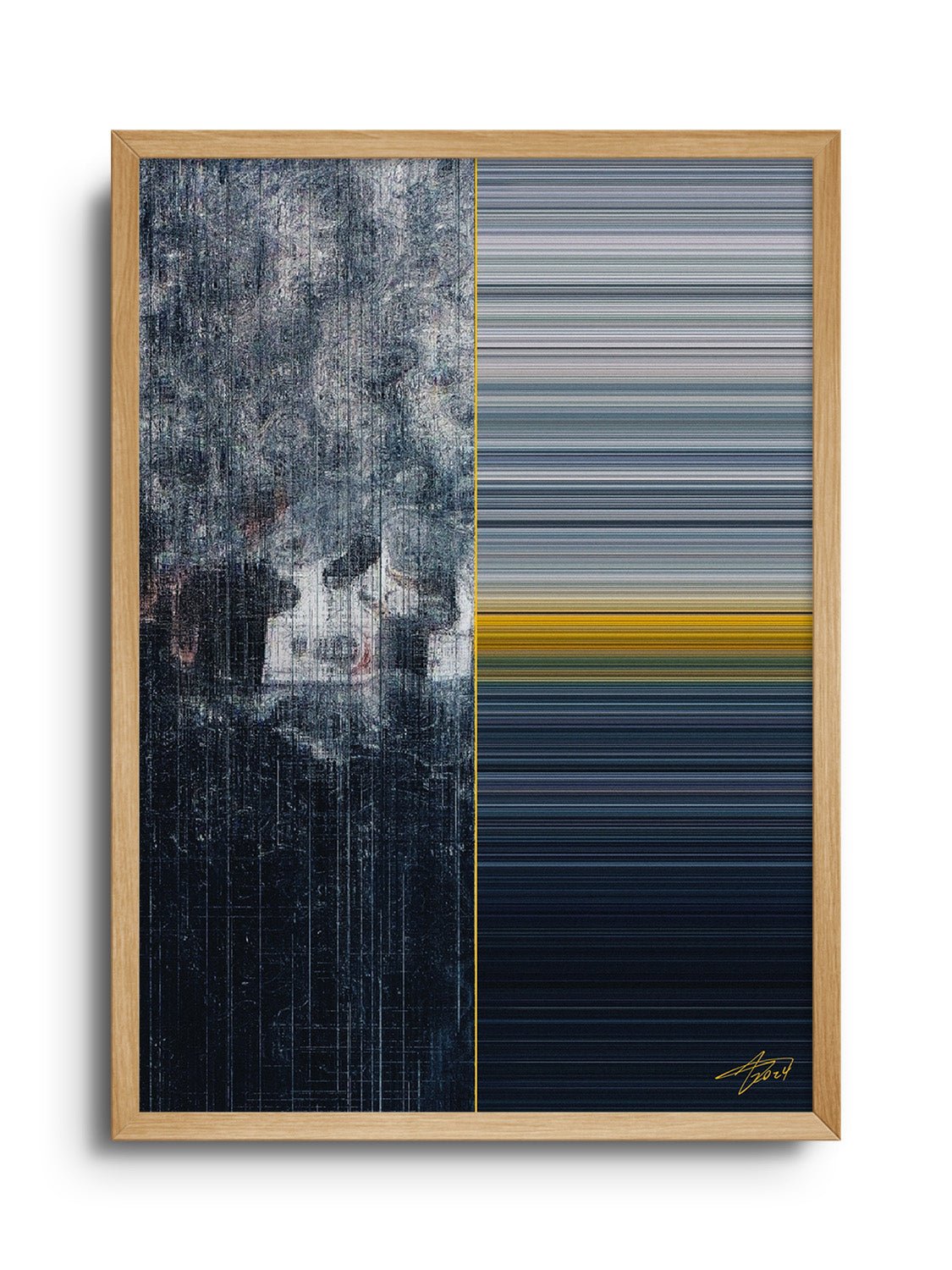 Glitch 24.1231 - Wake 01 - Aaron Borchardt - East Side Studio - Art Prints