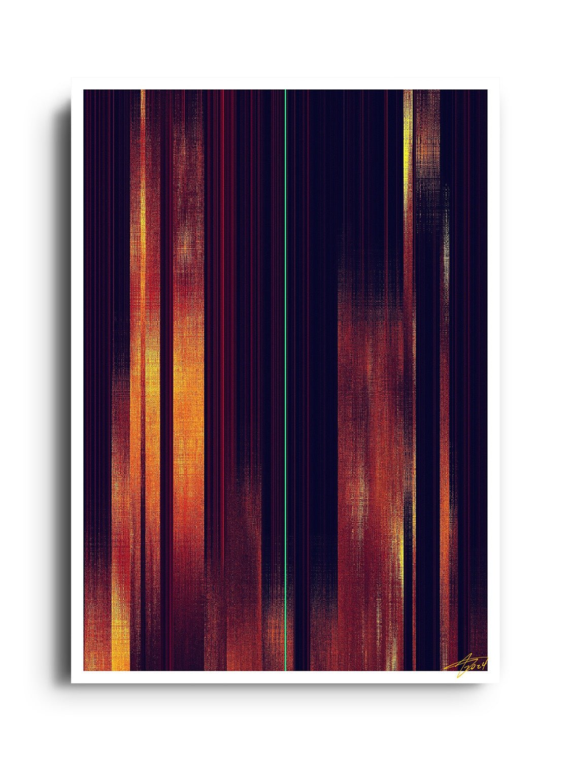 Glitch 25.118 - Strata 01 - Aaron Borchardt - East Side Studio - Art Prints