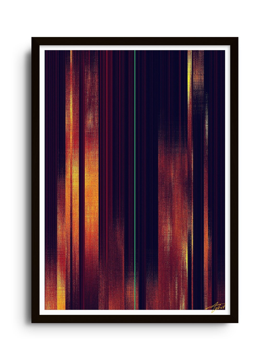 Glitch 25.118 - Strata 01 - Aaron Borchardt - East Side Studio - Art Prints