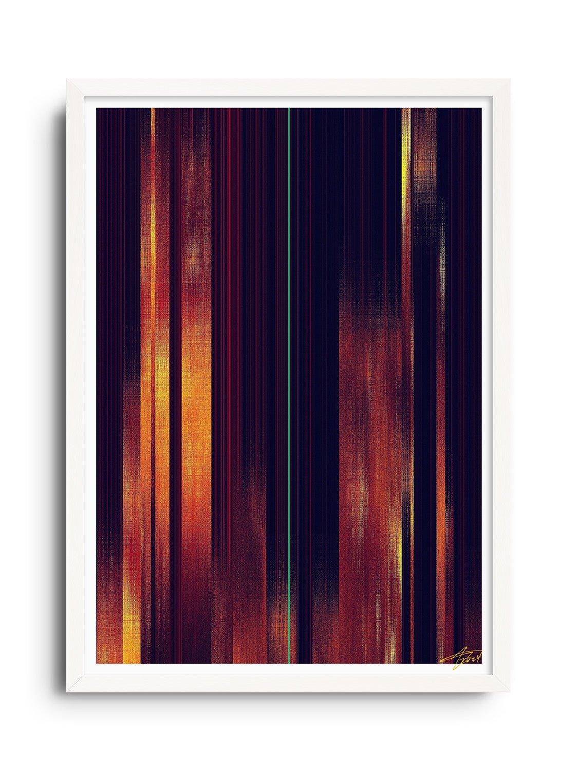 Glitch 25.118 - Strata 01 - Aaron Borchardt - East Side Studio - Art Prints