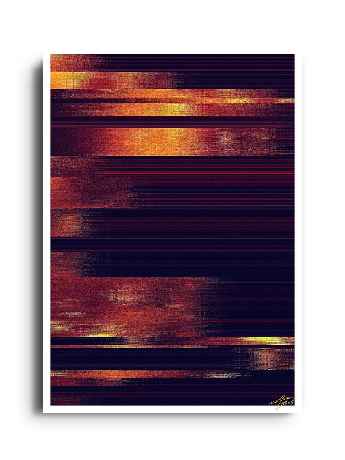 Glitch 25.118 - Strata 02 - Aaron Borchardt - East Side Studio - Art Prints