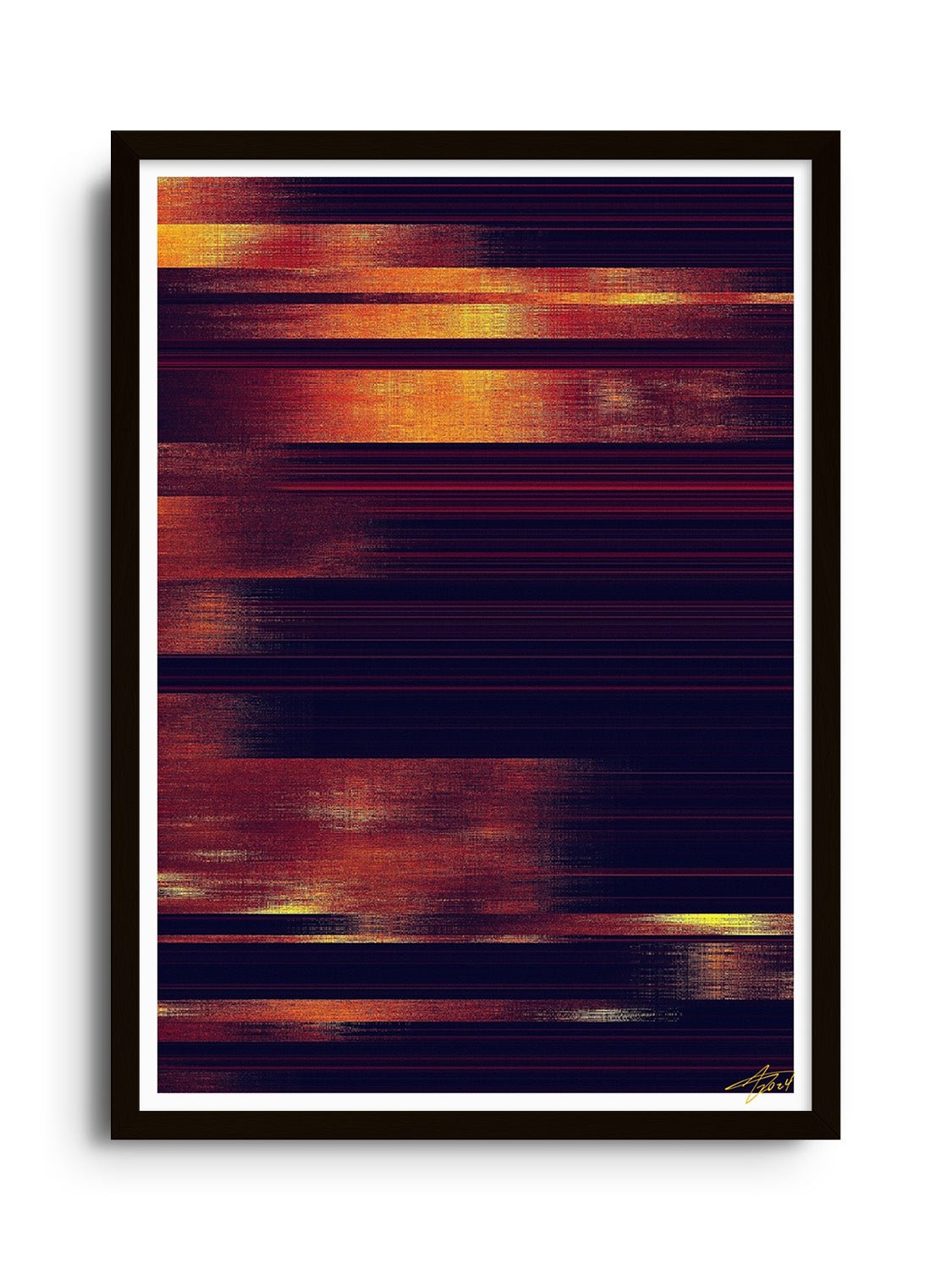 Glitch 25.118 - Strata 02 - Aaron Borchardt - East Side Studio - Art Prints