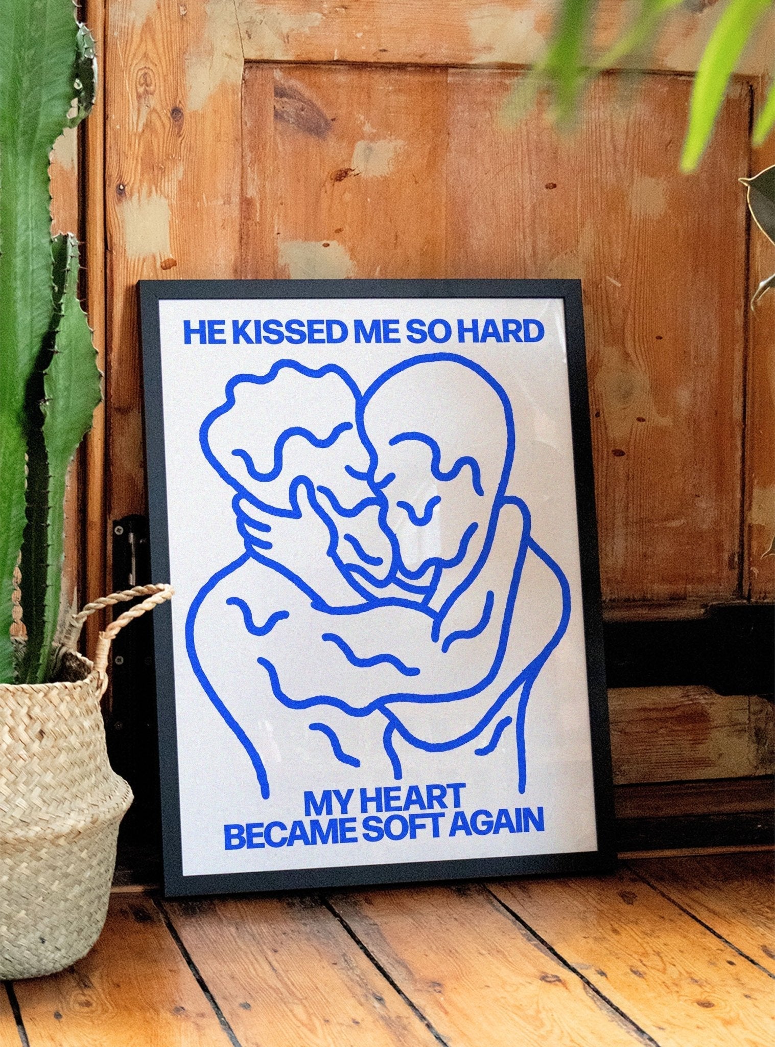 Hard Kissing - Eric Schwarz - East Side Studio - Art Prints