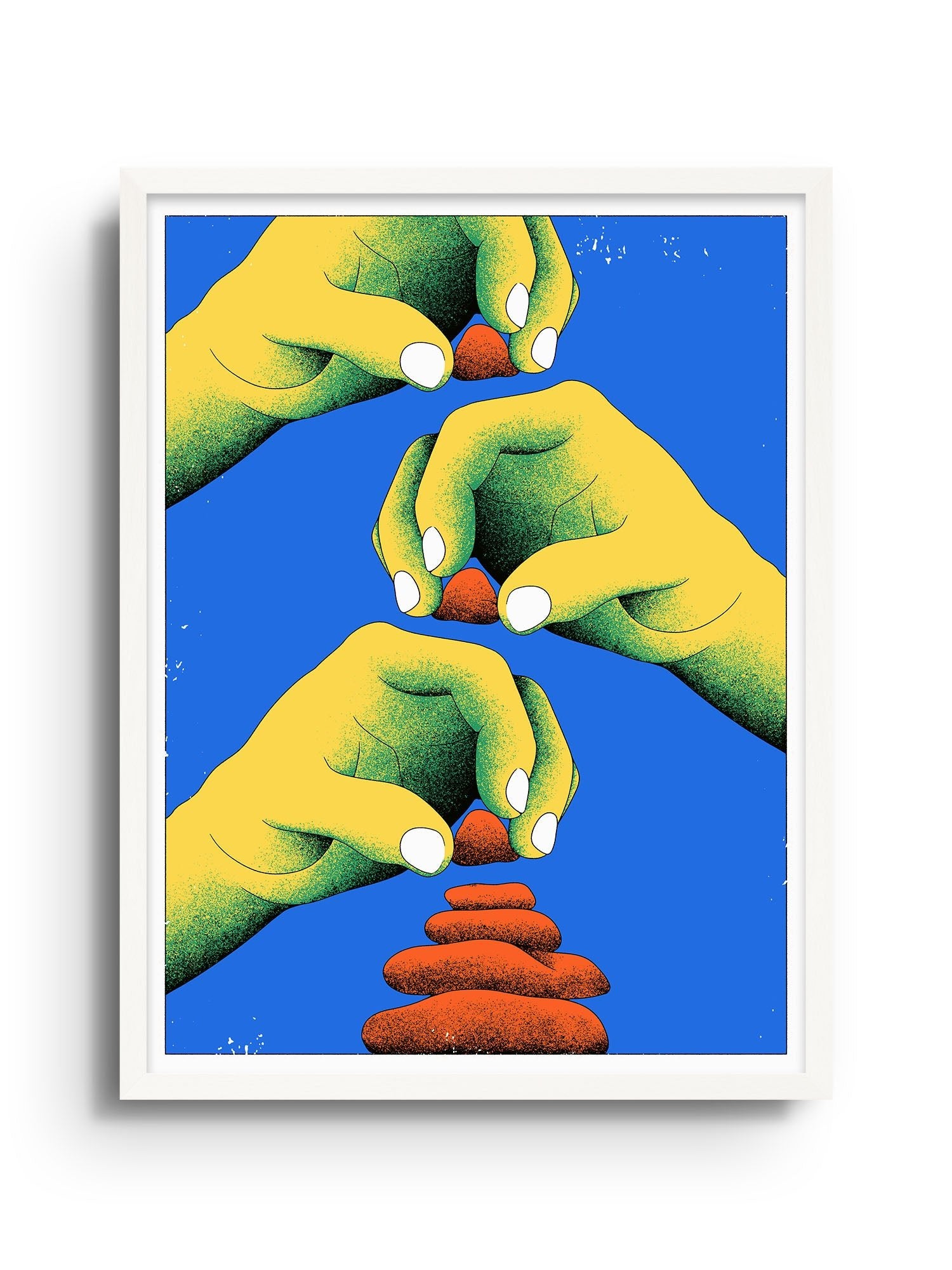 Helping Hands - Cokorda Martin - East Side Studio - Art Prints