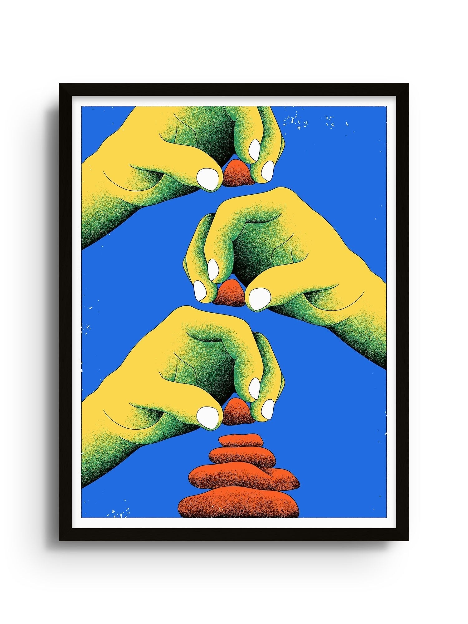 Helping Hands - Cokorda Martin - East Side Studio - Art Prints