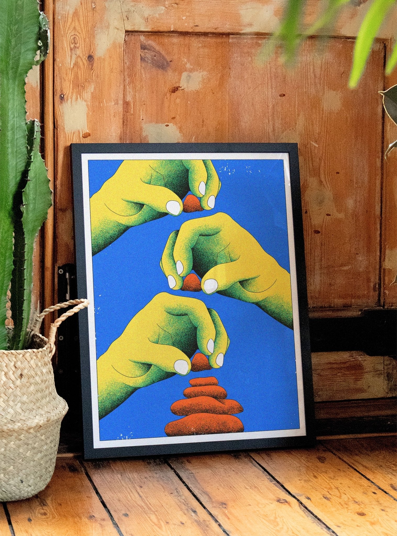 Helping Hands - Cokorda Martin - East Side Studio - Art Prints