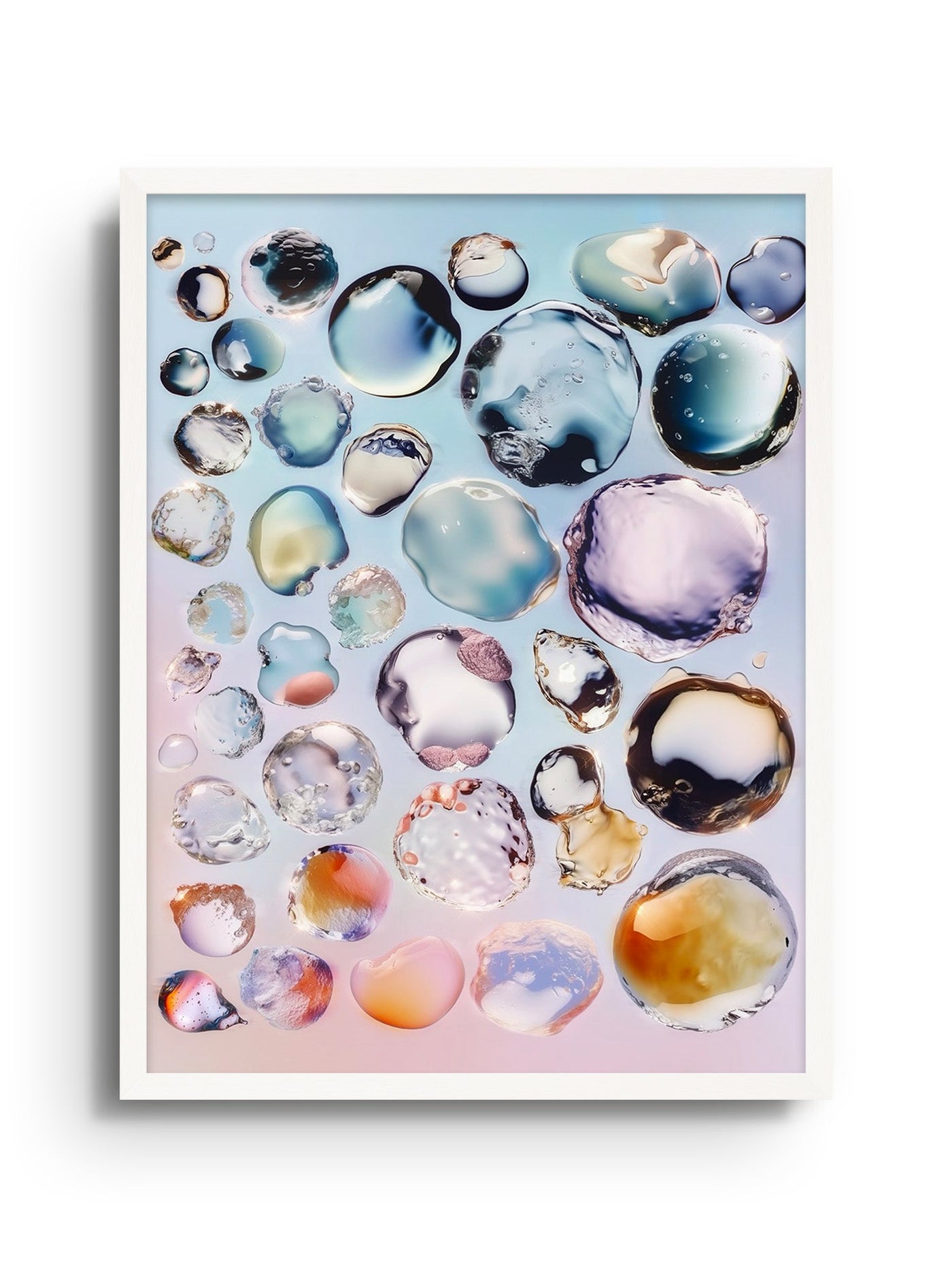 Abstract Art Print - I Take on Shapes Like Water by Alex Valentina ...