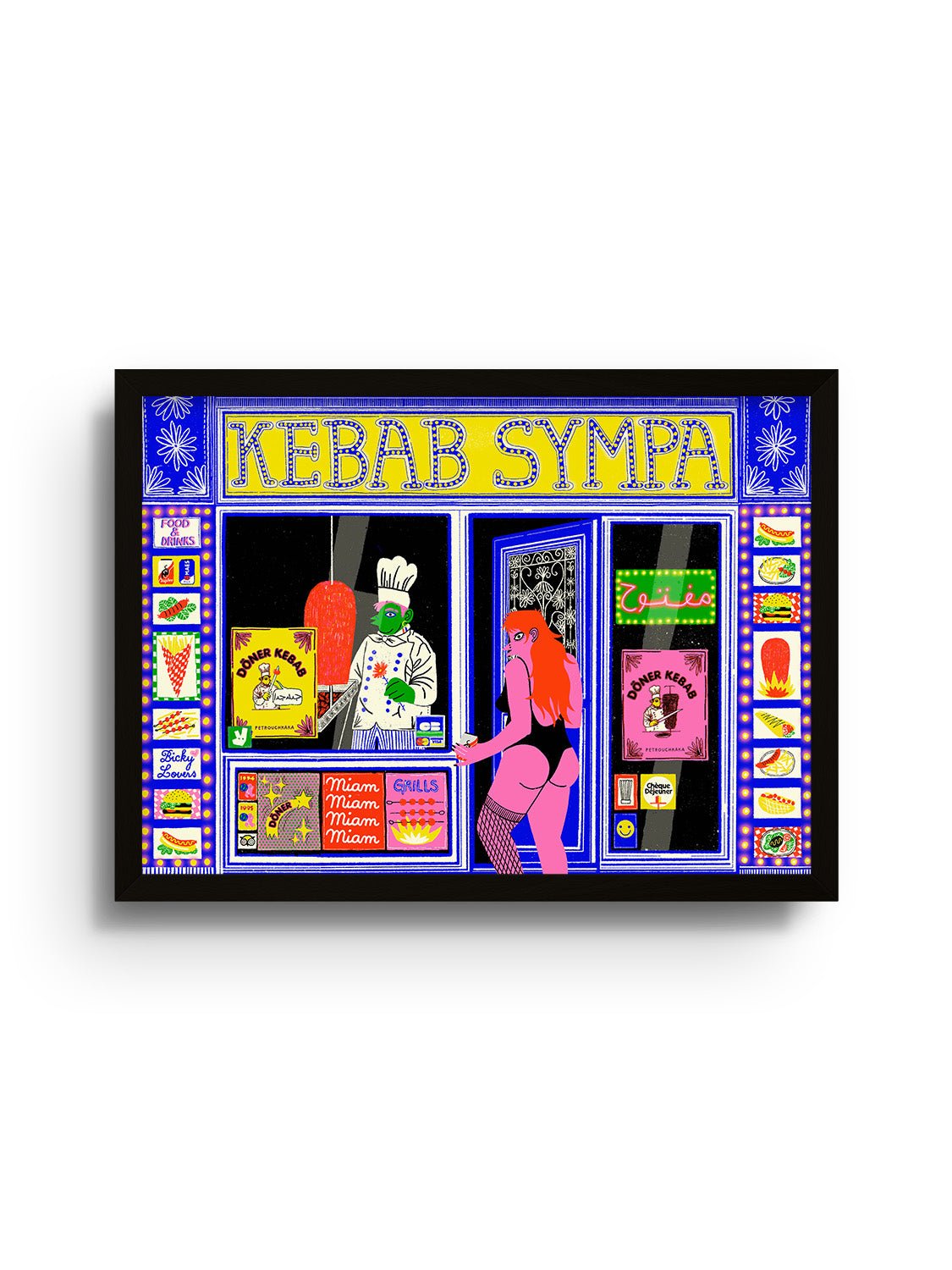 Kebab Sympa - Petrouchkaka - East Side Studio - Art Prints