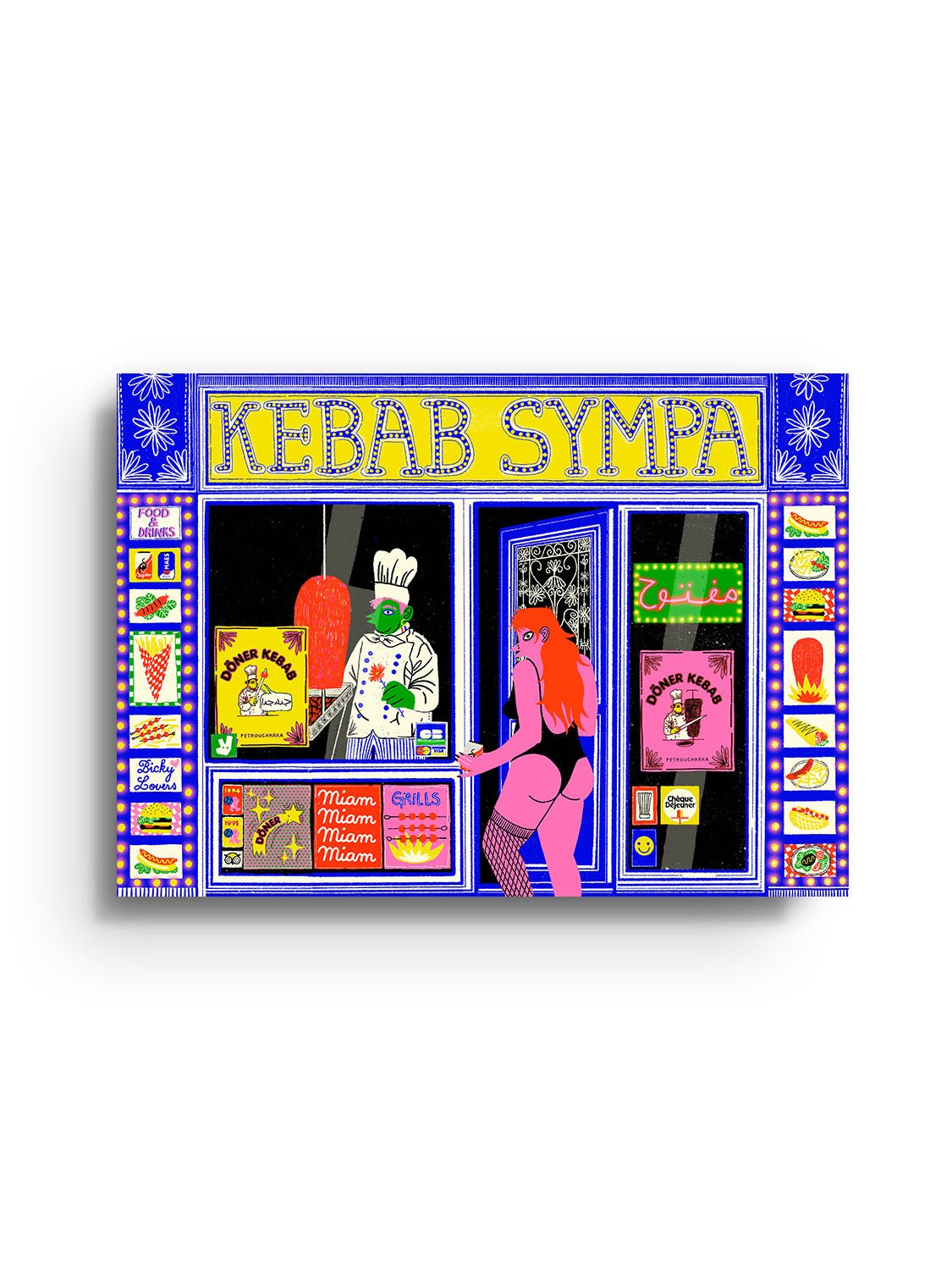 Kebab Sympa - Petrouchkaka - East Side Studio - Art Prints