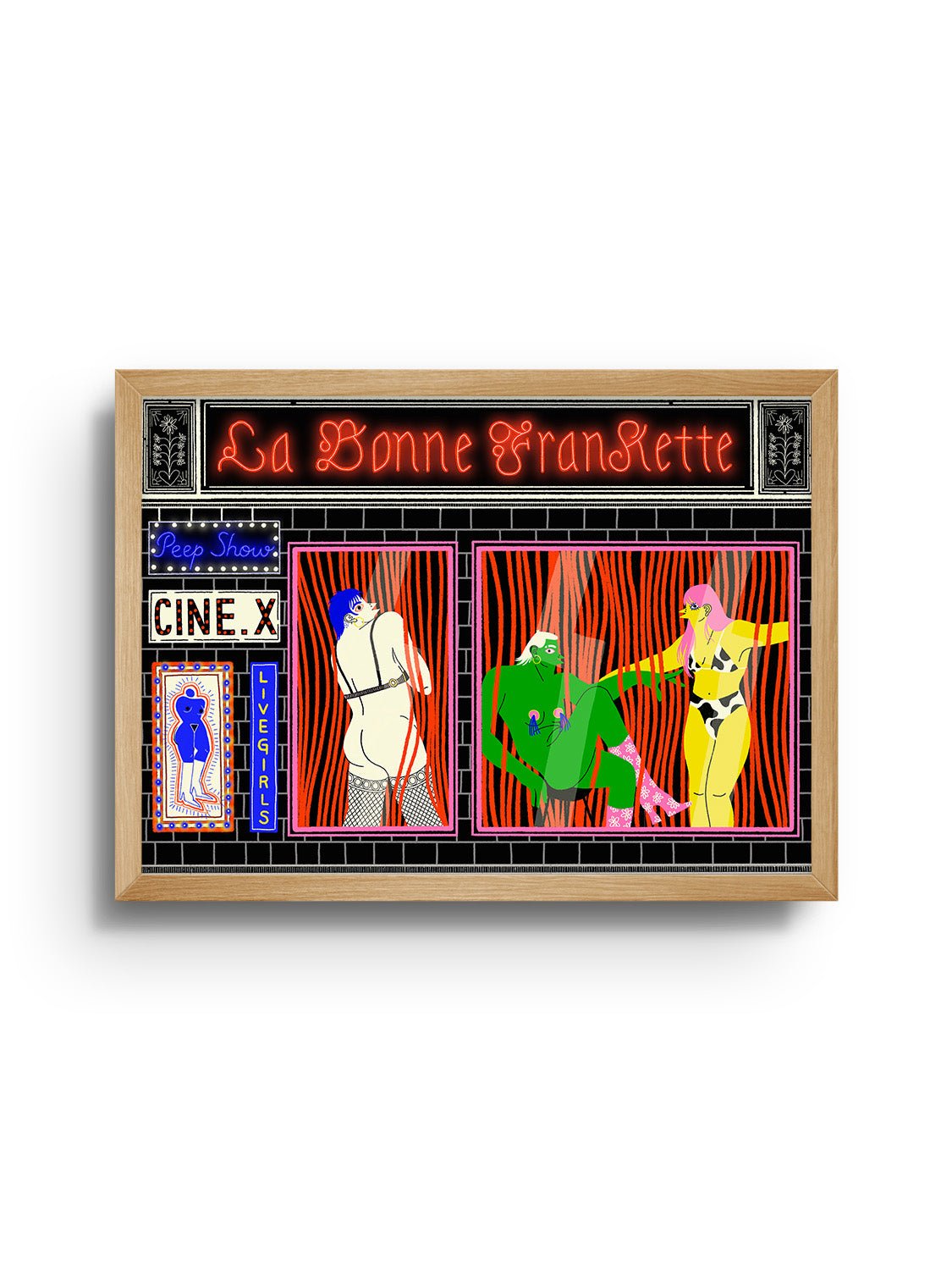 La Bonne Frankette - Petrouchkaka - East Side Studio - Art Prints