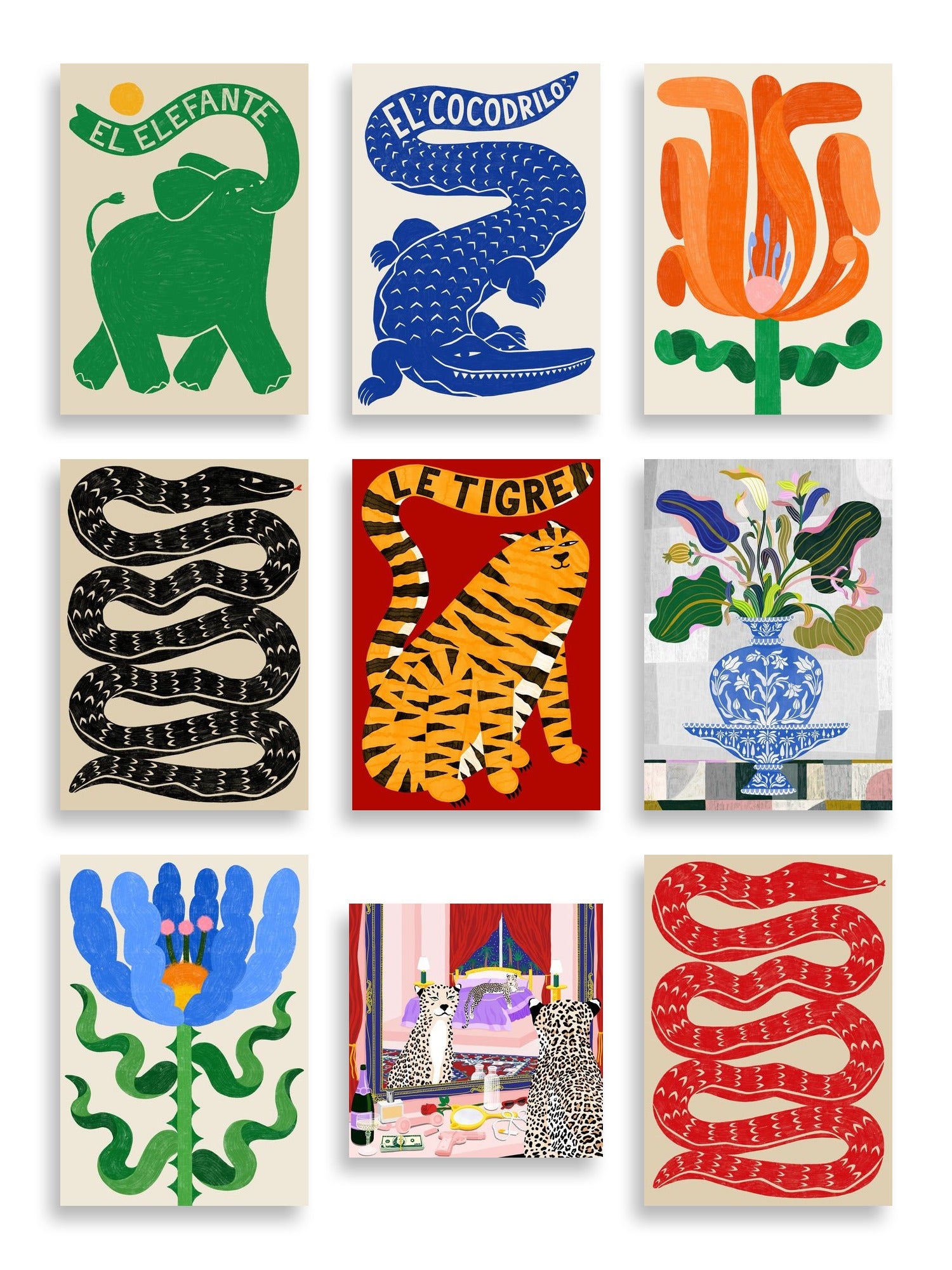 Manne Jalilian Art Print Bundle — artwork selection grid by Manne Jalilian