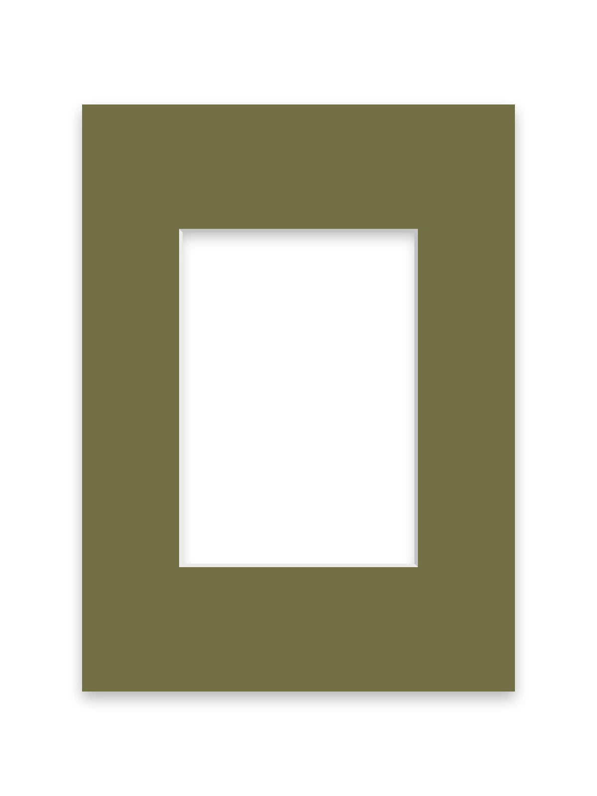 Moss Green picture frame mount board