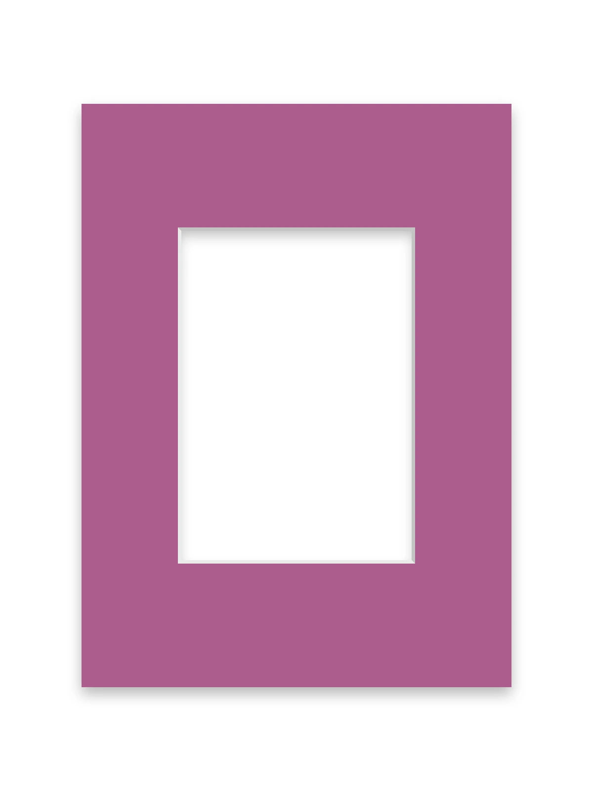 Plum picture frame mount board