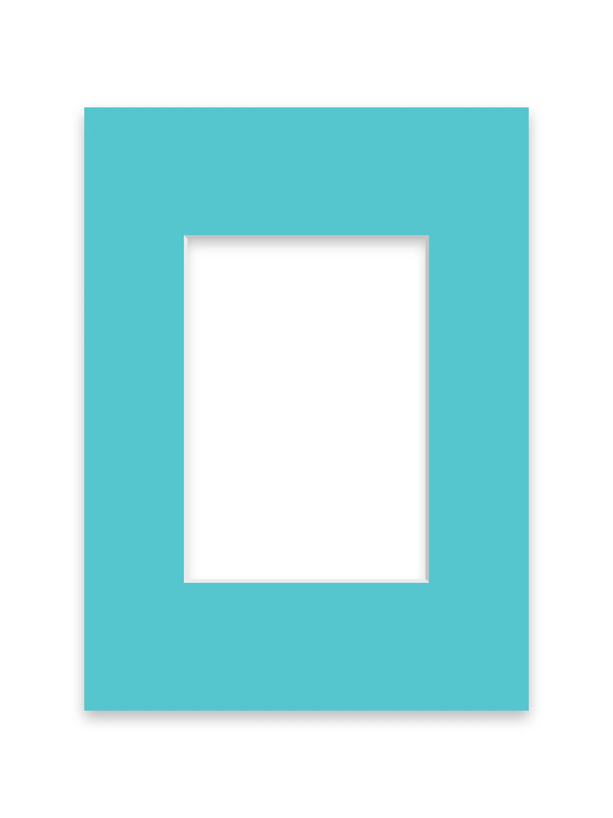 Turquoise picture frame mount board