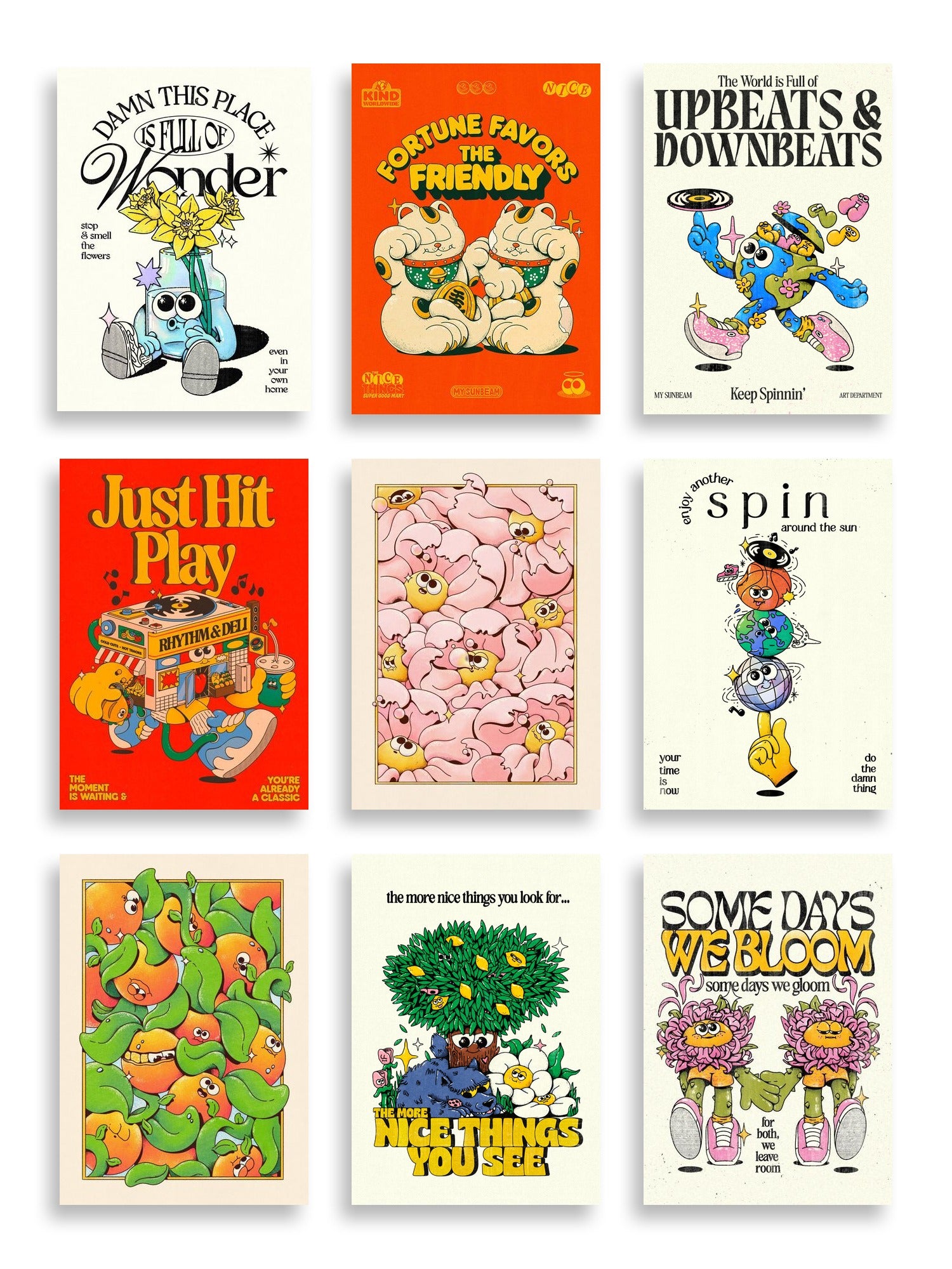 My Sunbeam Art Print Bundle — artwork selection grid by My Sunbeam