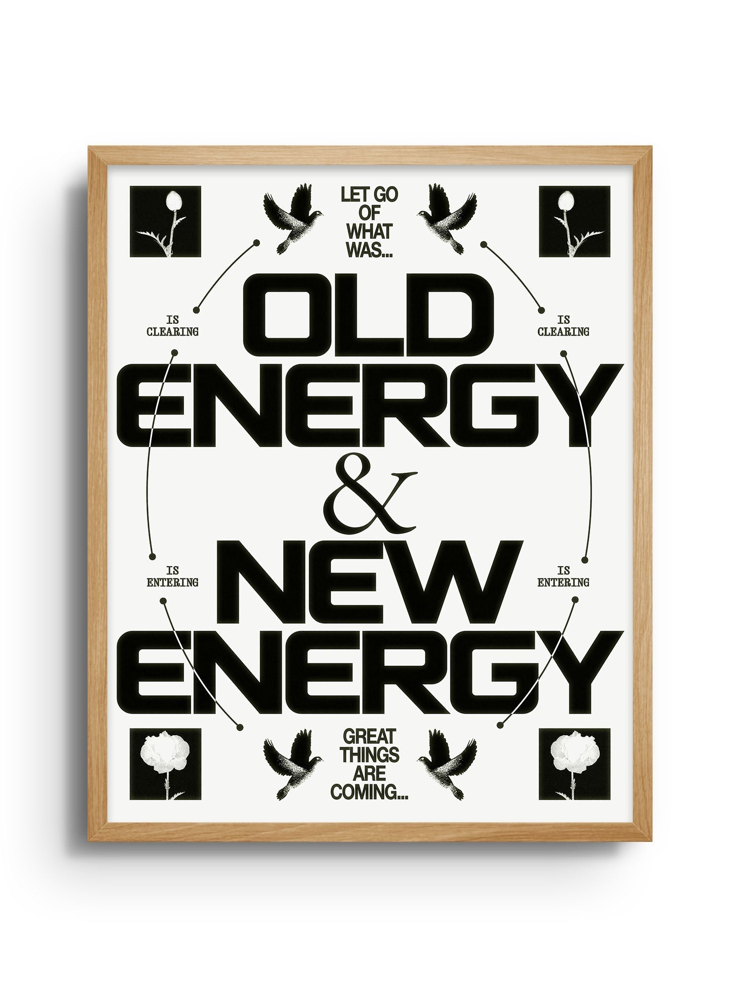 New Energy - Black & White - Epi.to.me - East Side Studio - Art Prints