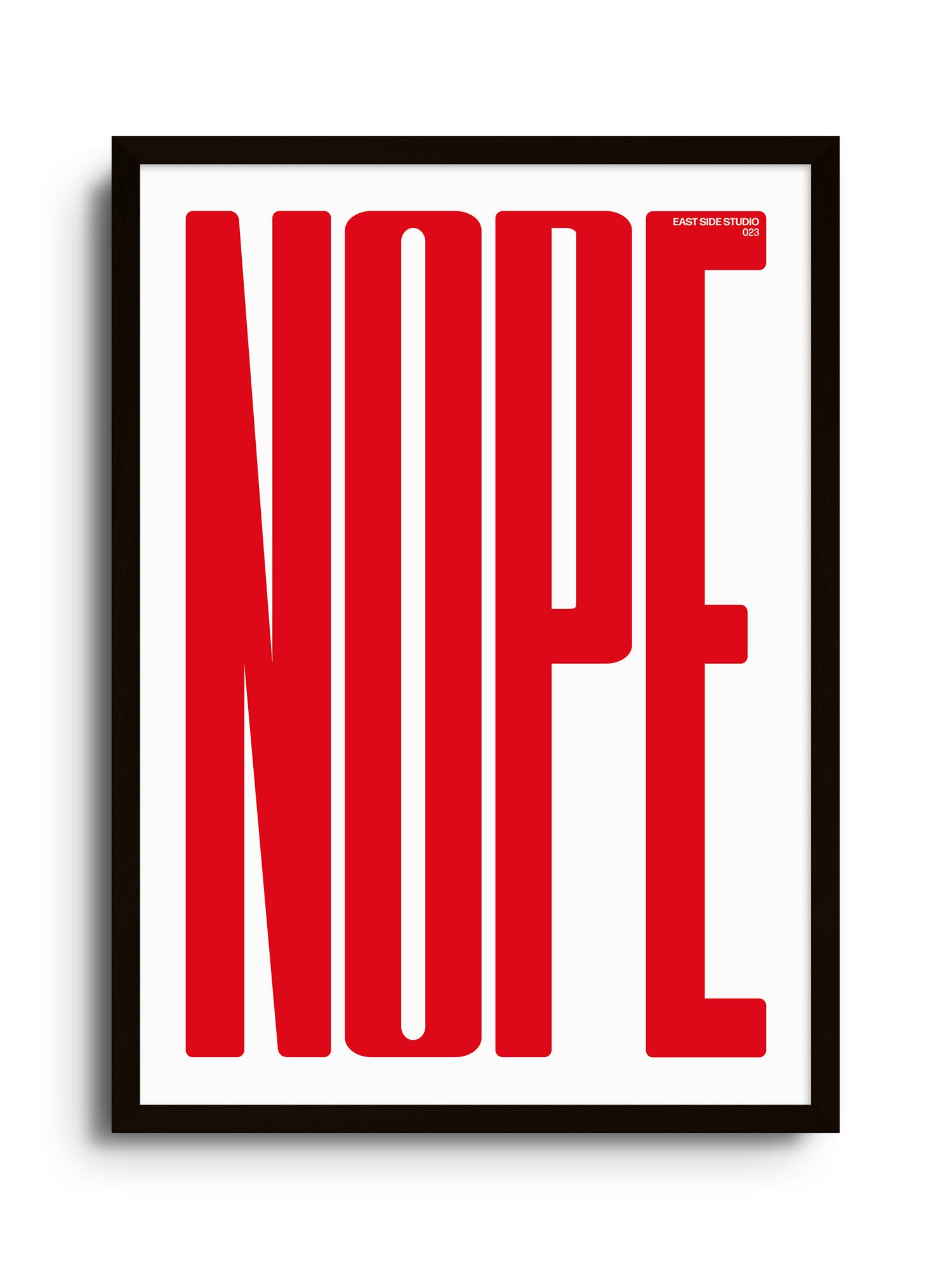 NOPE - Crimson - East Side Studio - Art Prints