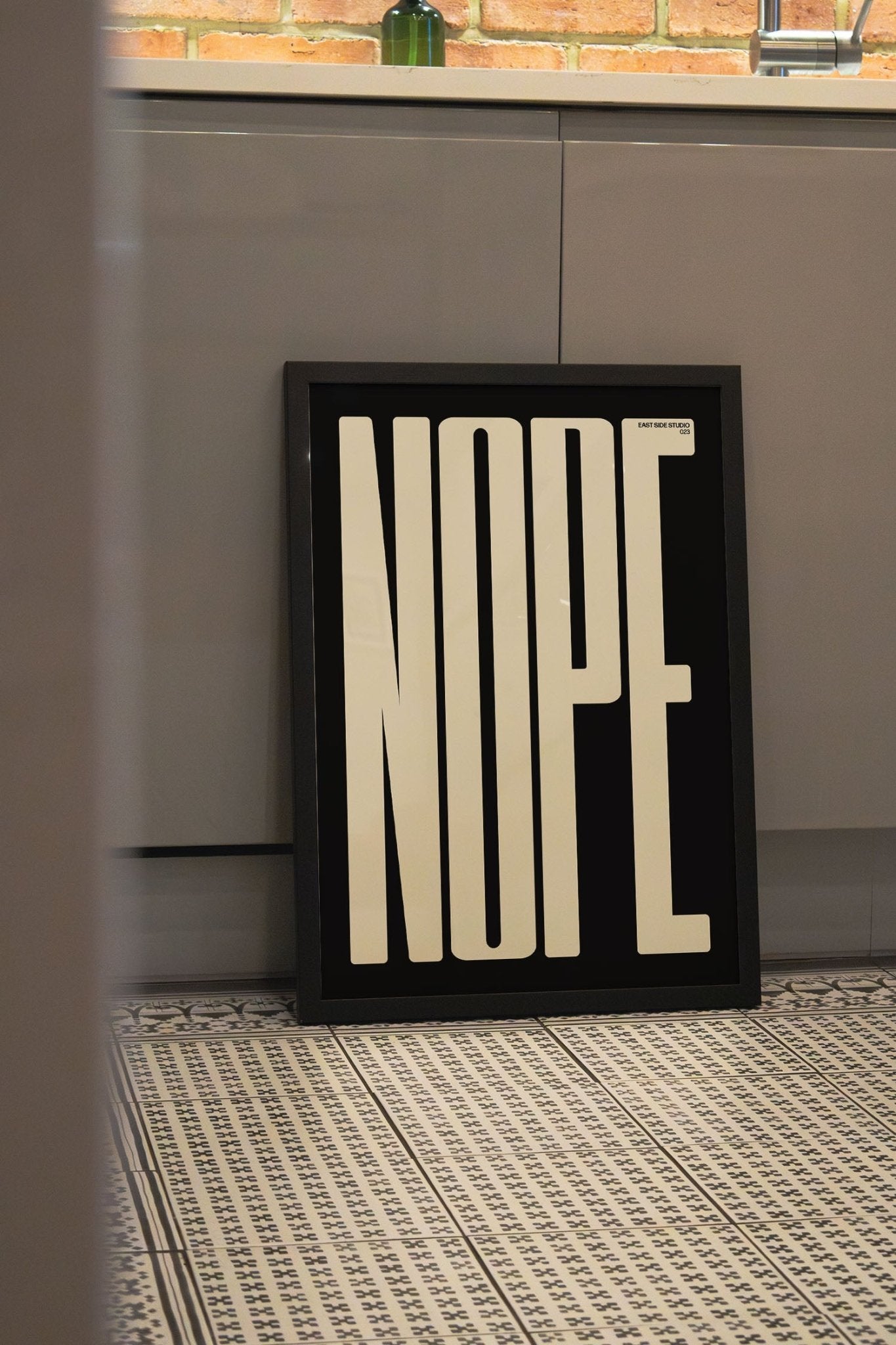 NOPE - Off White - East Side Studio - Art Prints