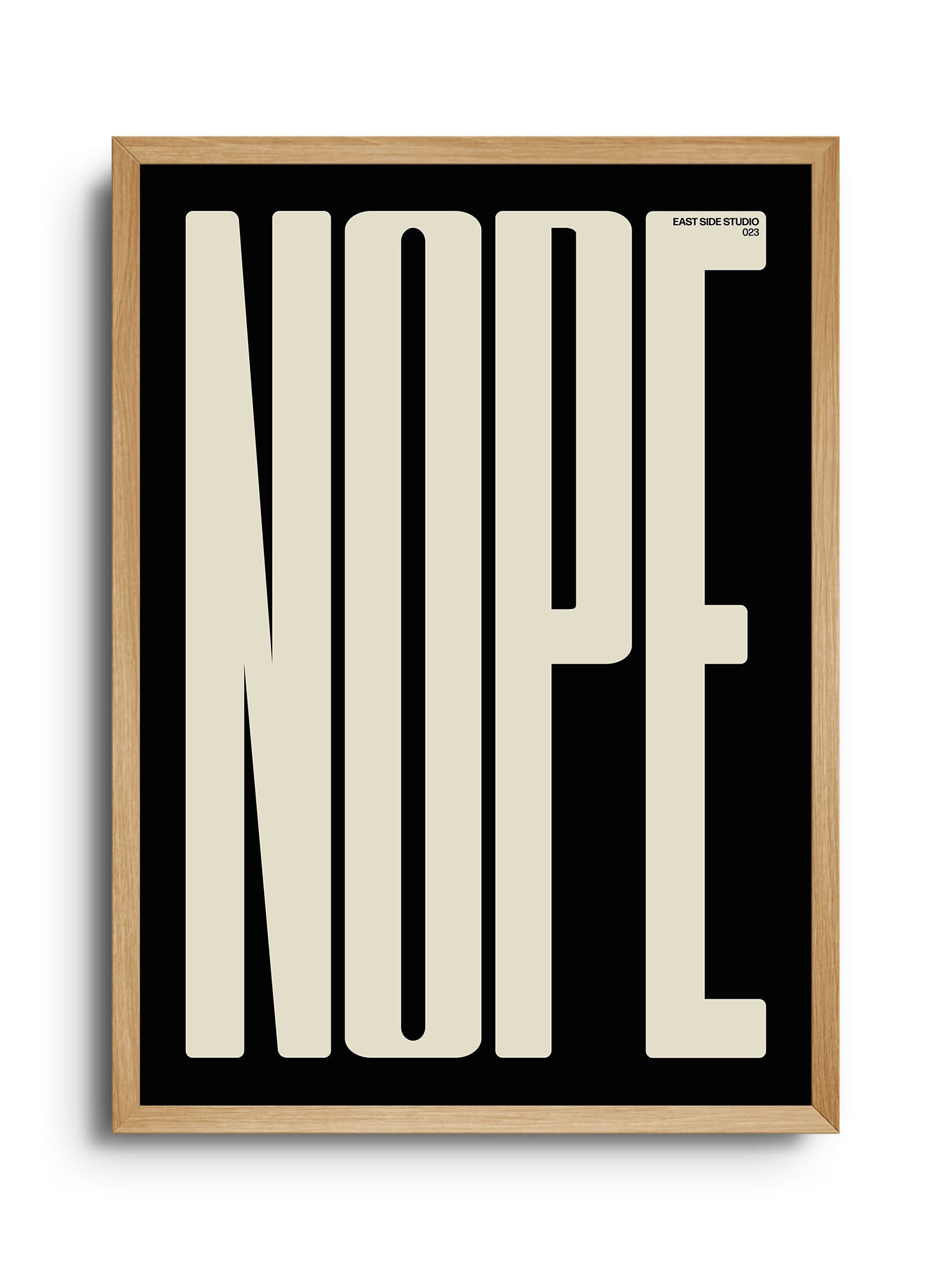 NOPE - Off White - East Side Studio - Art Prints