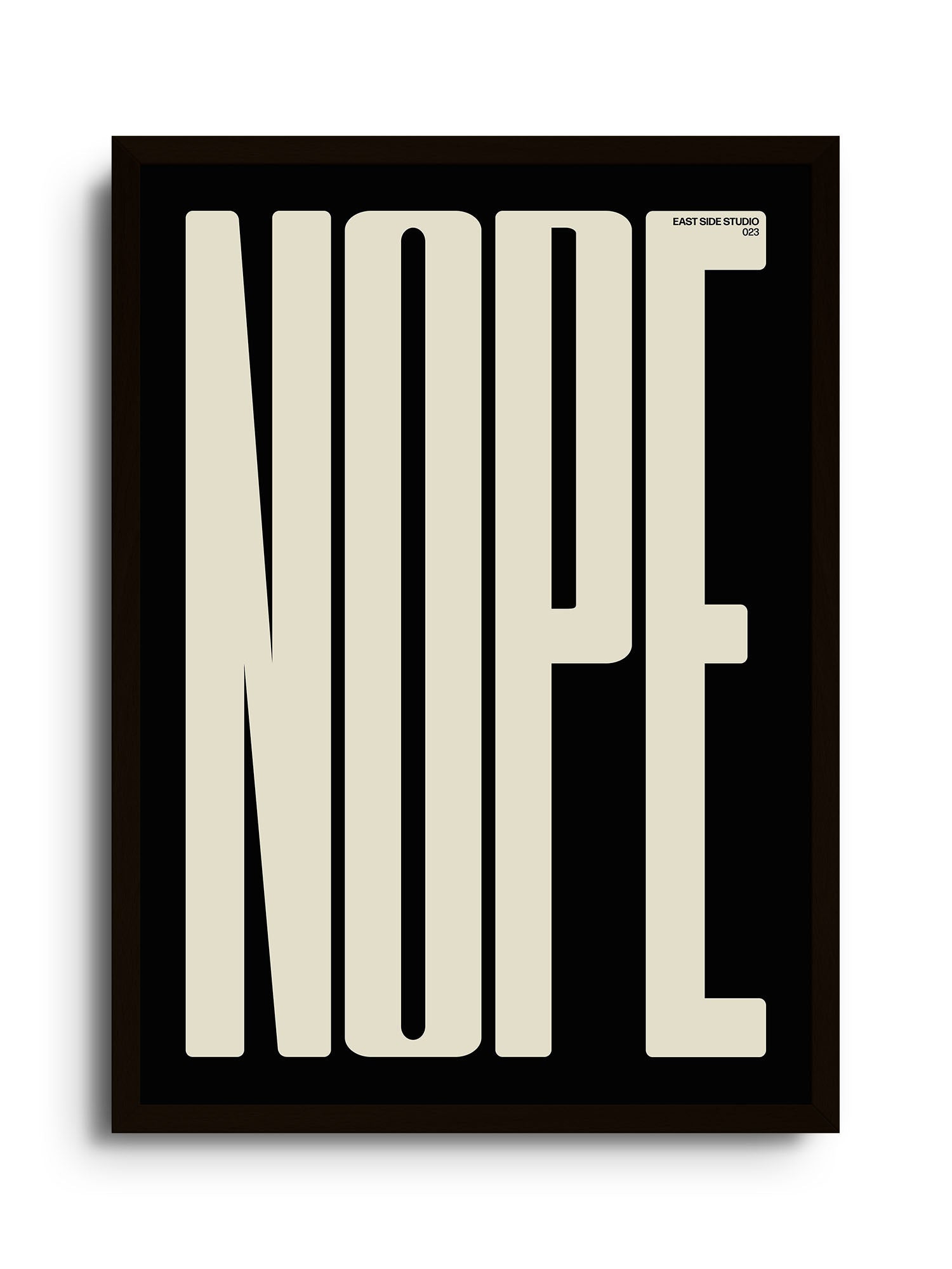 NOPE - Off White - East Side Studio - Art Prints