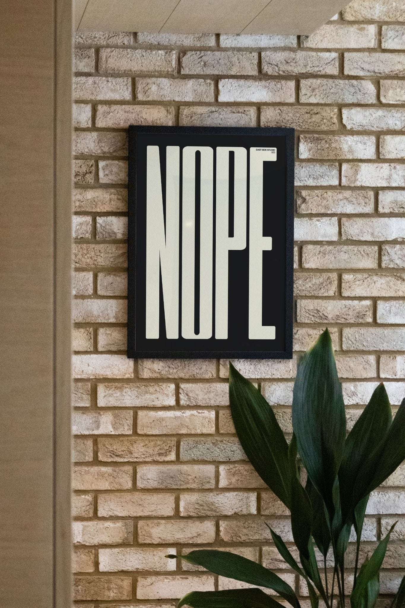 NOPE - Off White - East Side Studio - Art Prints