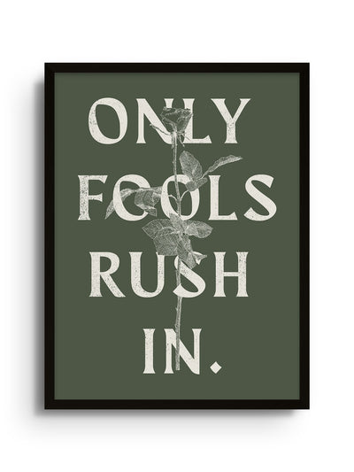 Only Fools Rush In - Olive Green - Diogo Lopes