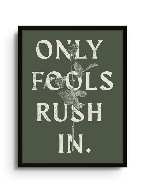 Only Fools Rush In - Olive Green - Diogo Lopes