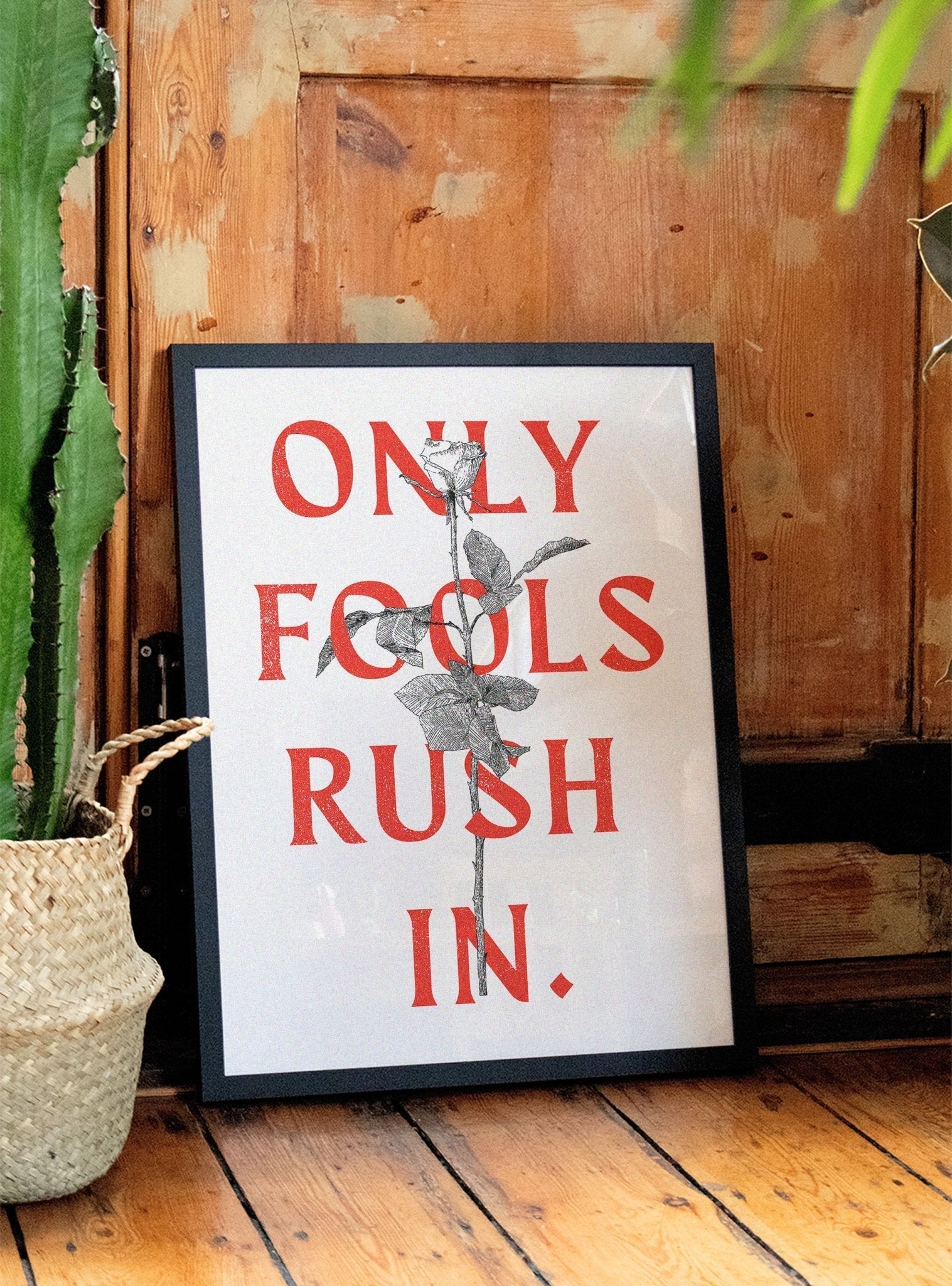 Only Fools Rush In - Rose Red - Diogo Lopes - East Side Studio - Art Prints