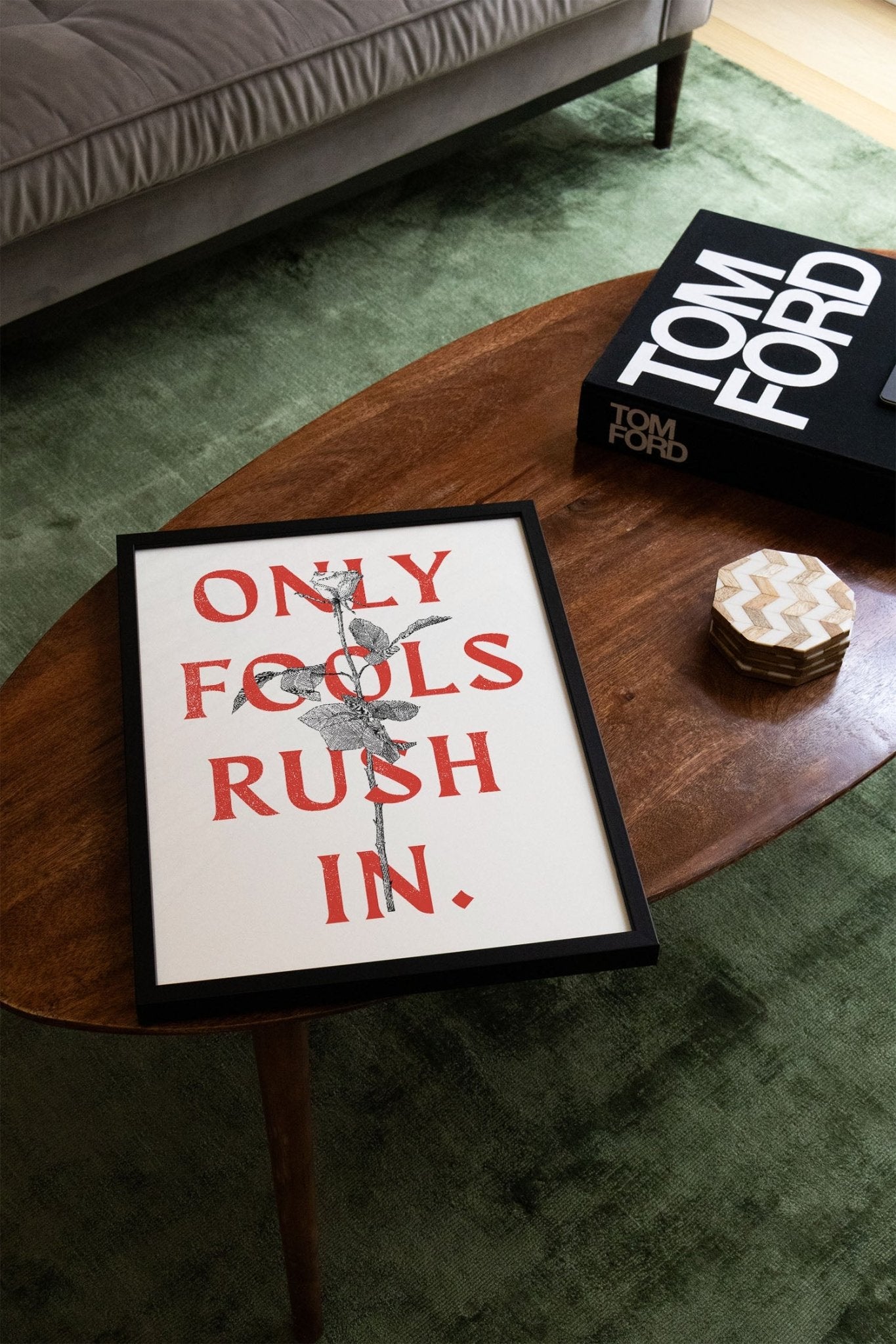 Only Fools Rush In - Rose Red - Diogo Lopes - East Side Studio - Art Prints