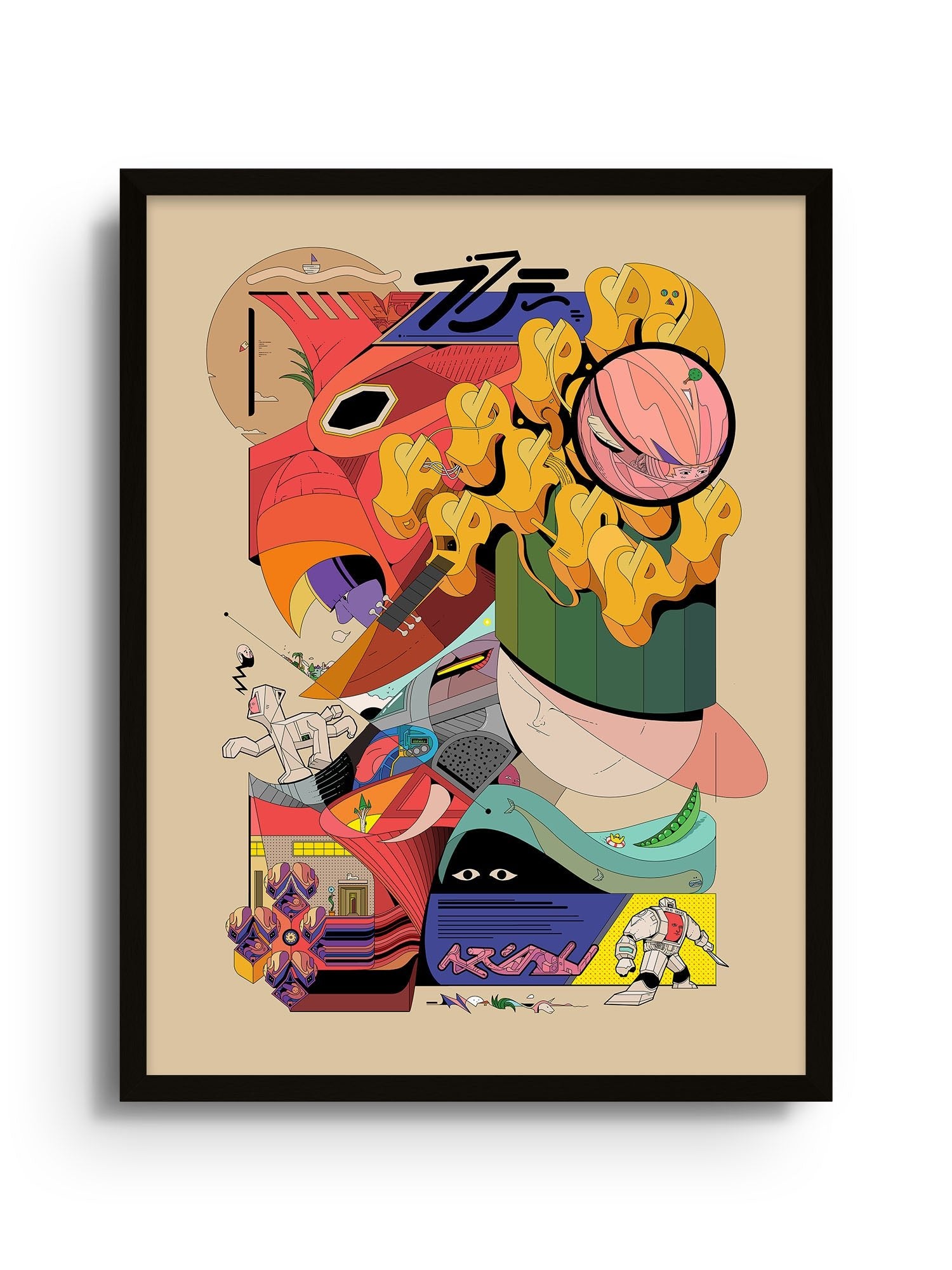 Parrot Zord and the Rest - Ori Toor - East Side Studio - Art Prints