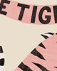 Close-up detail scan of "Le Tigre - White" by Manne Jalilian