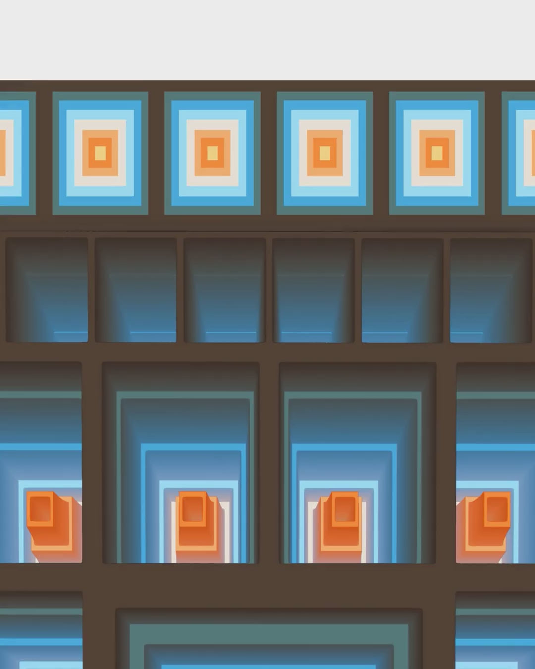 Close-up detail scan of "Kabinet" by Michael Strevens