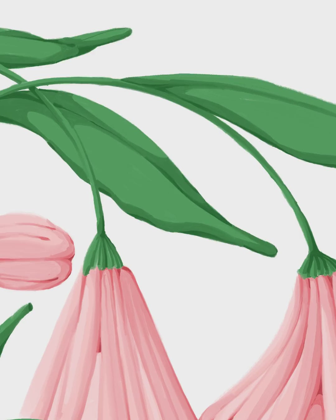 Close-up detail scan of "Melting Flower V" by Flo Meissner