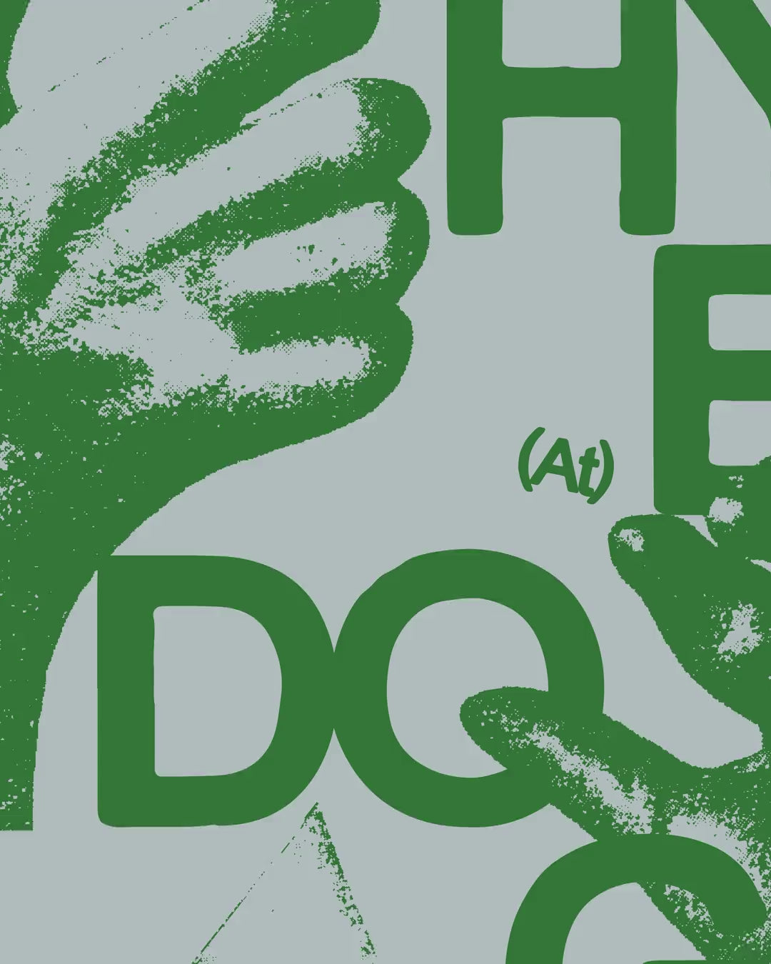 Close-up detail scan of "Hyperdog" by Jérôme Bizien