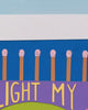 Close-up detail scan of "Light My Fire" by Studio Flos
