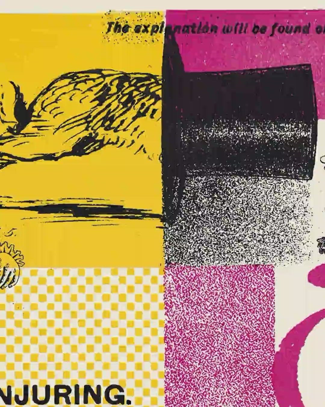 Close-up detail scan of "Magic" by Mateus Teixeira