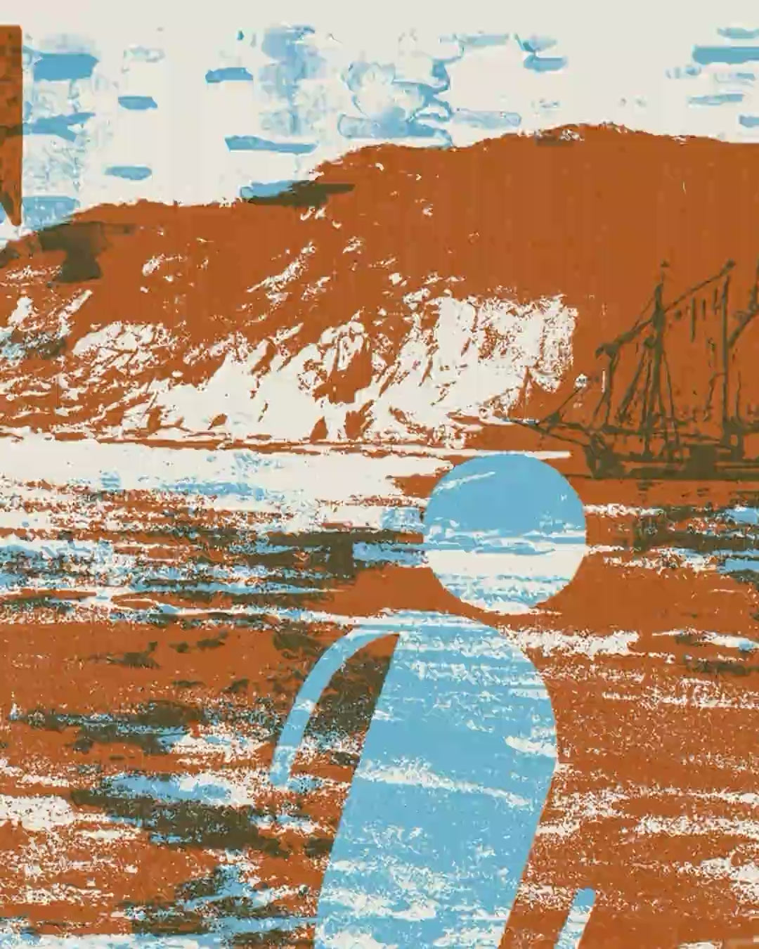 Close-up detail scan of "Tide" by Mateus Teixeira