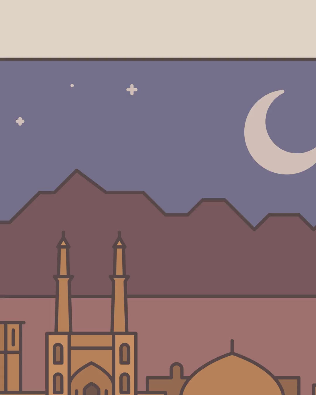 Close-up detail scan of "Settlements 06 – Yazd, Iran" by Rick Crane