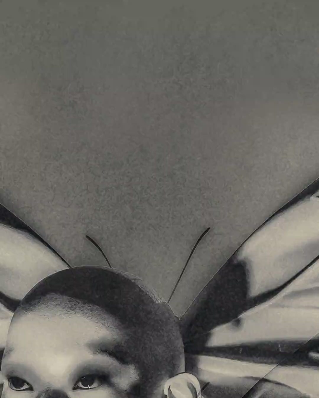 Close-up detail scan of "Metamorphosis Phase II" by Denisa Rahma